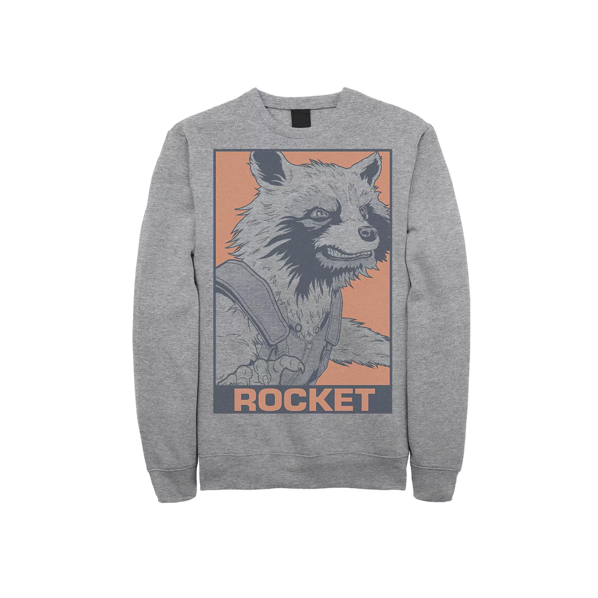 Men's Marvel Avengers Endgame Rocket Pop Art Sweatshirt,  Product Image