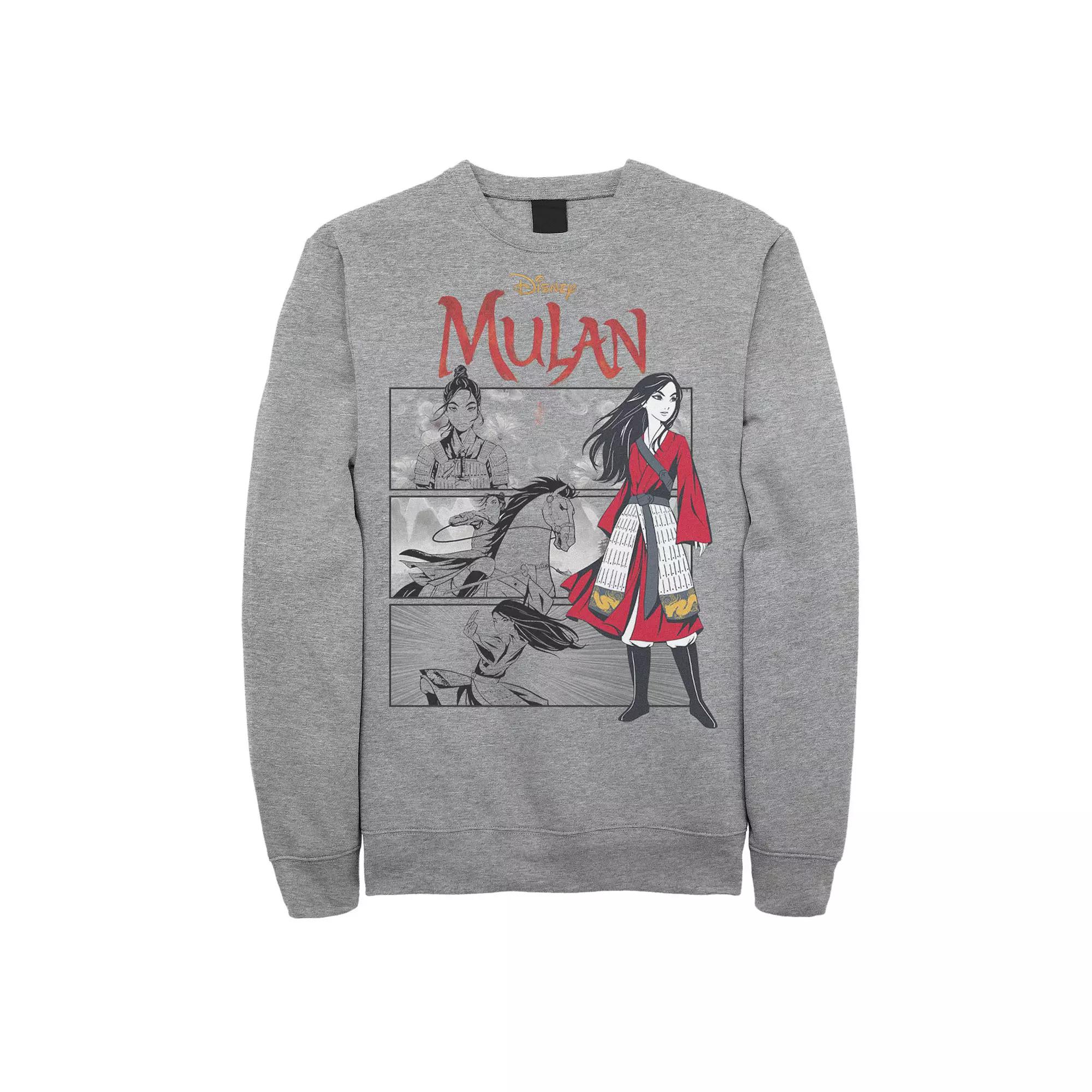 Disney's Mulan Comic Panels Men's Sweatshirt, Size: XL, Athletic Grey Product Image