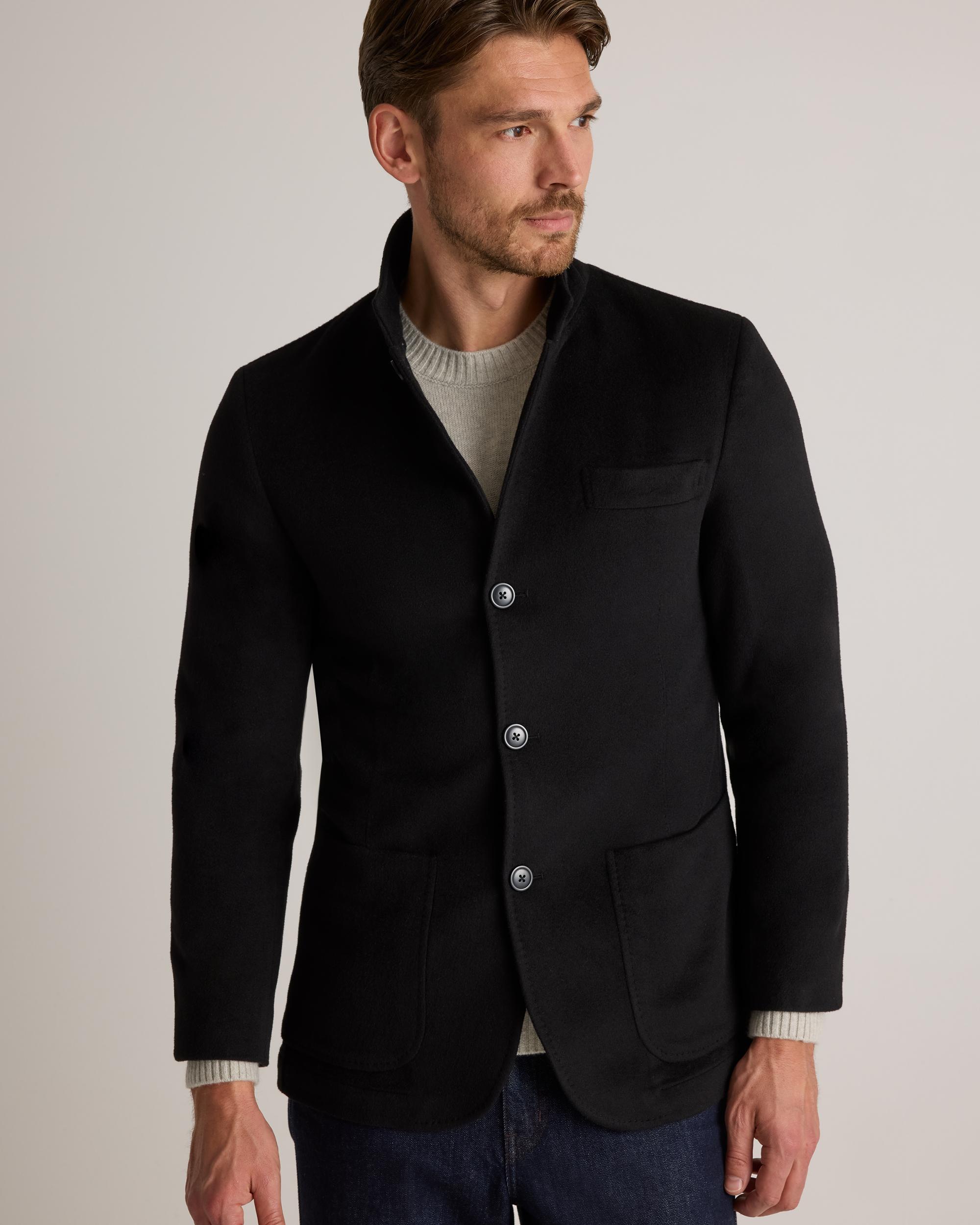 Quince | Men's 100% Mongolian Cashmere Stand Collar Blazer Product Image
