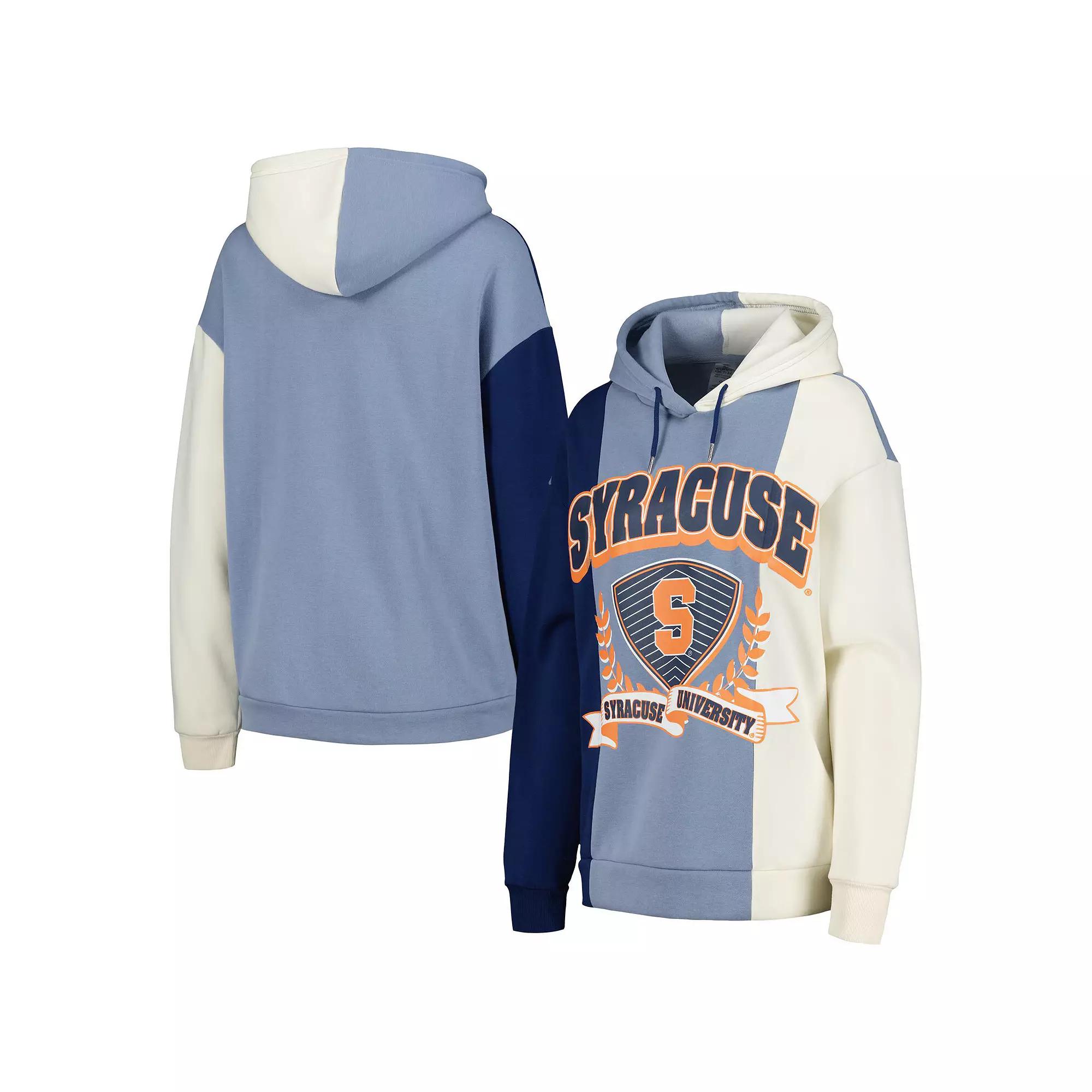 Women's Gameday Couture Navy Syracuse Orange Hall of Fame Colorblock Pullover Hoodie, Size: XL, Blue Product Image