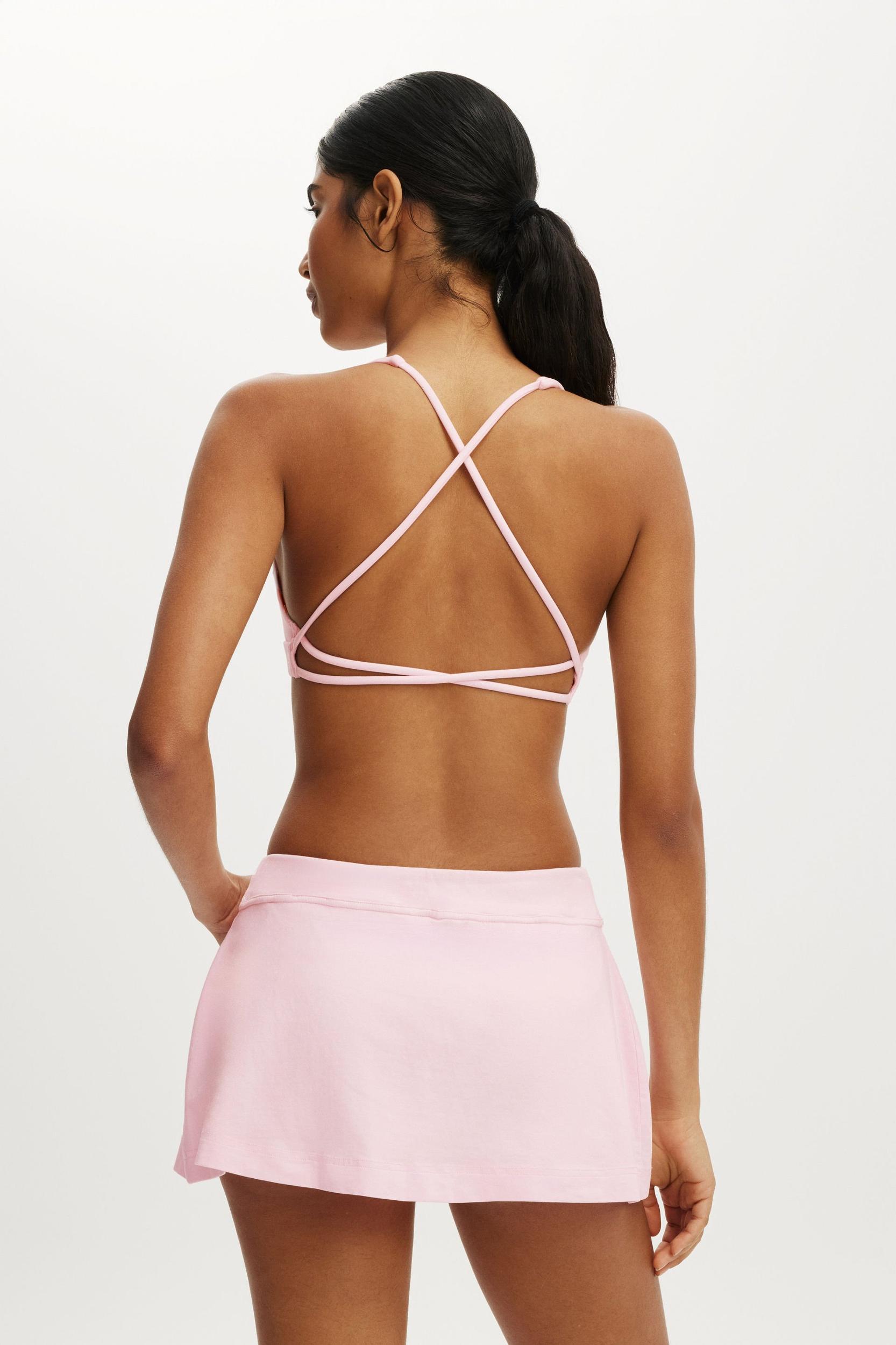 Ultra Soft Deep Plunge Cross Back Crop Product Image