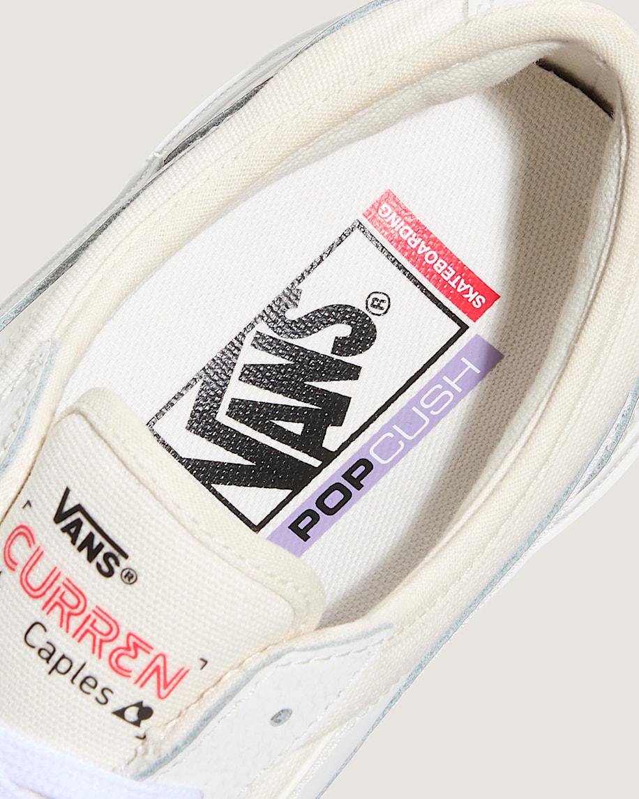 Skate Curren Caples Shoe in Blanc De Blanc White| Vans US Product Image