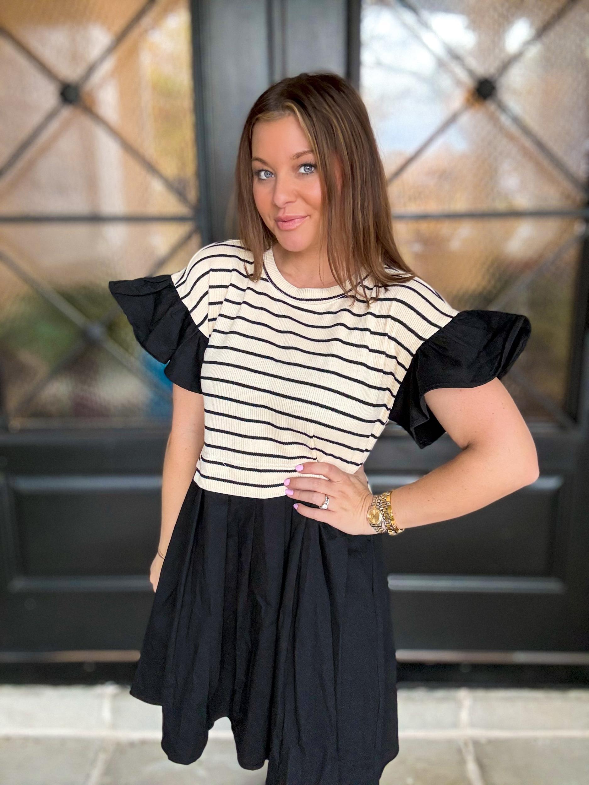 Joanna Stripe Dress Product Image