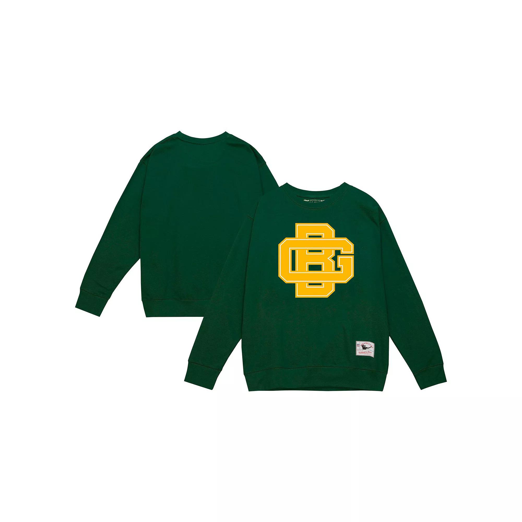 Men's Mitchell & Ness Green Green Bay Packers Basic Fleece Pullover Sweatshirt, Size: Large Product Image
