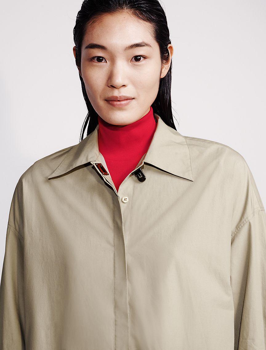 Poplin Woven Mini Shirt Dress Product Image