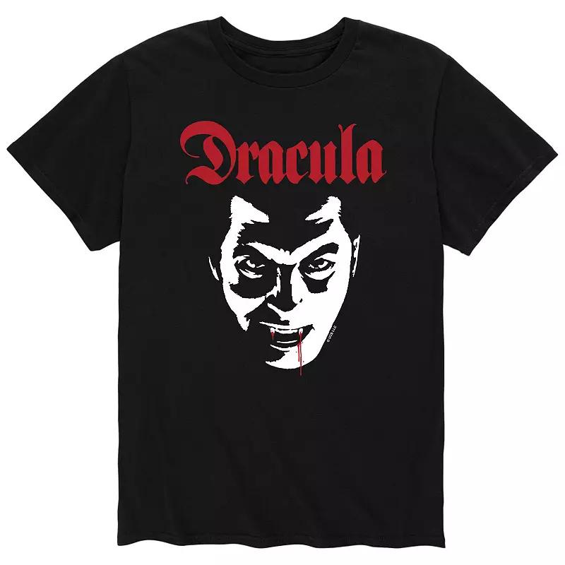 Big & Tall Universal Monsters Dracula Face Graphic Tee, Men's,  Product Image