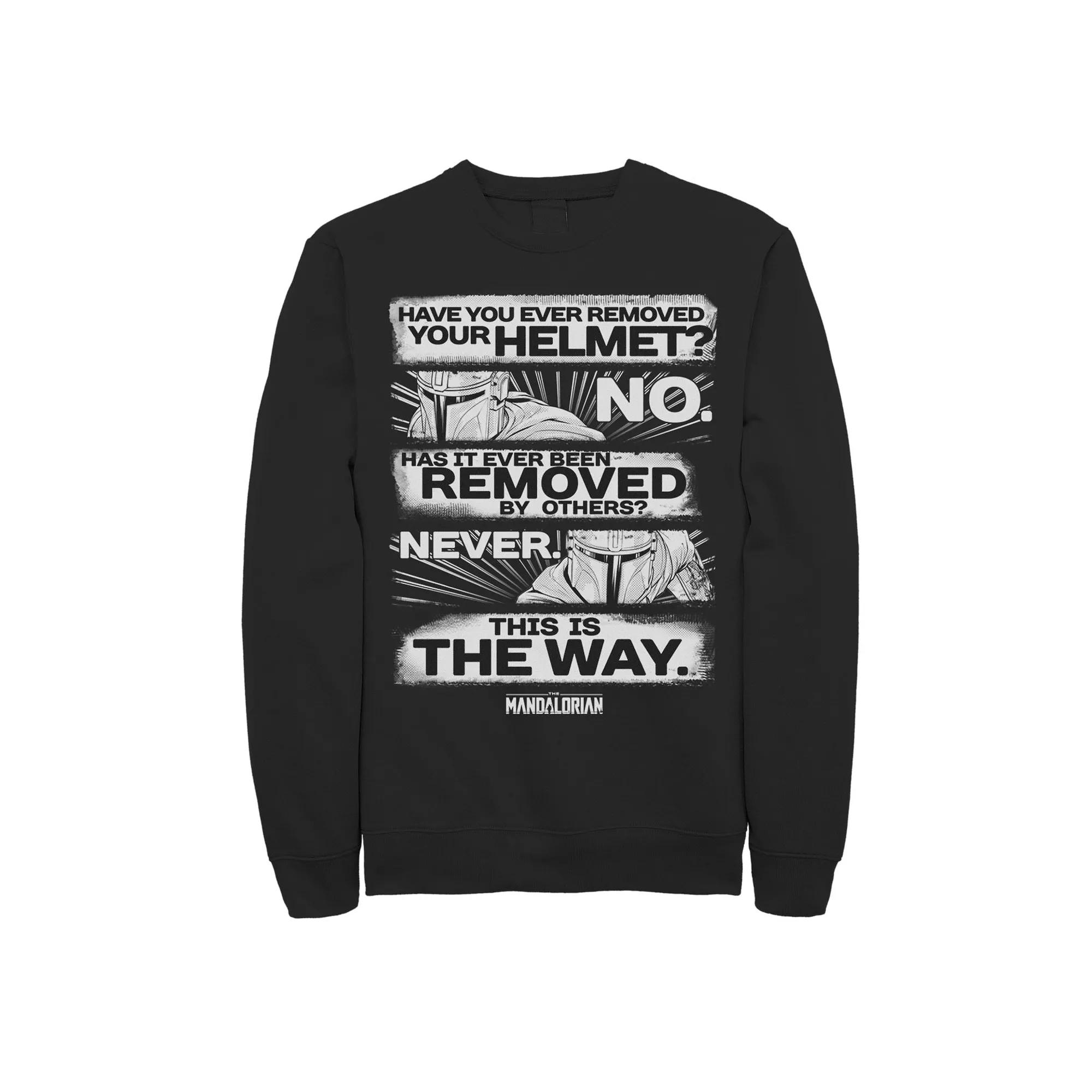 Men's Star Wars The Mandalorian Have You Ever Removed Your Helmet Sweatshirt,  Product Image