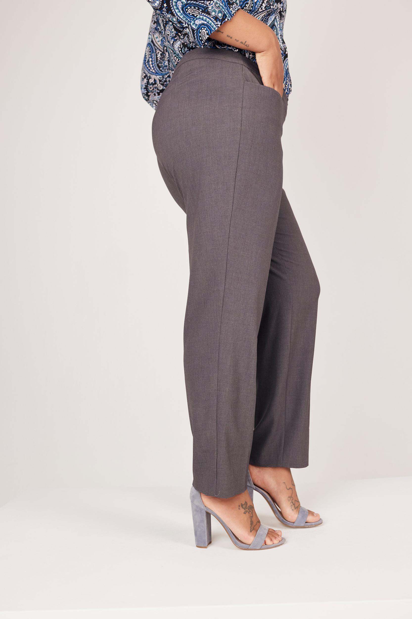 Roz & Ali™ Pull On Tummy Control Pants With L Pockets, Tall Length Plus Product Image