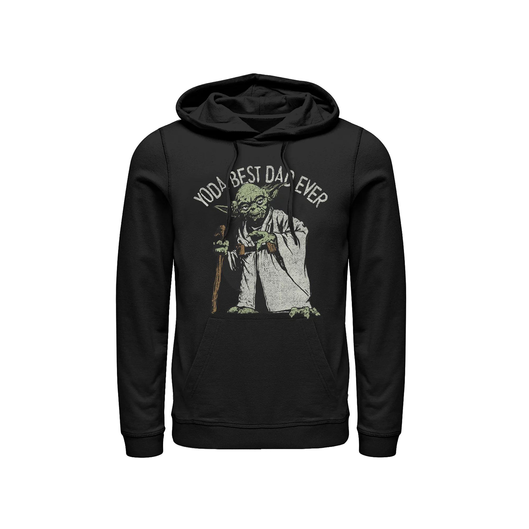 Men's Star Wars Yoda Best Dad Ever Pull-Over Hoodie,  Product Image