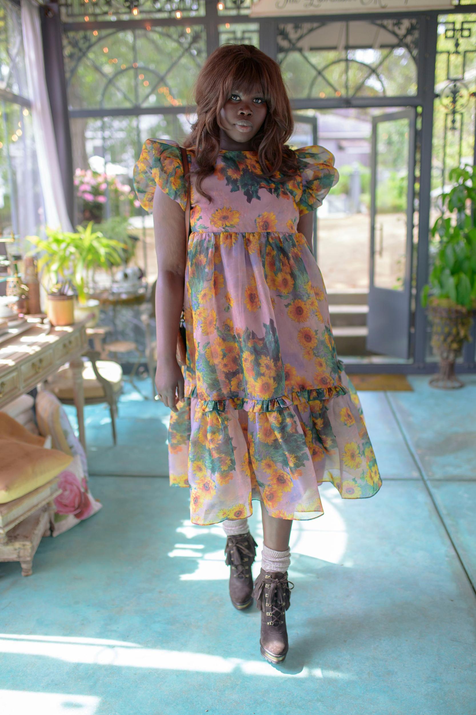 The Monet Sunflowers Dreamgirl Dress Product Image