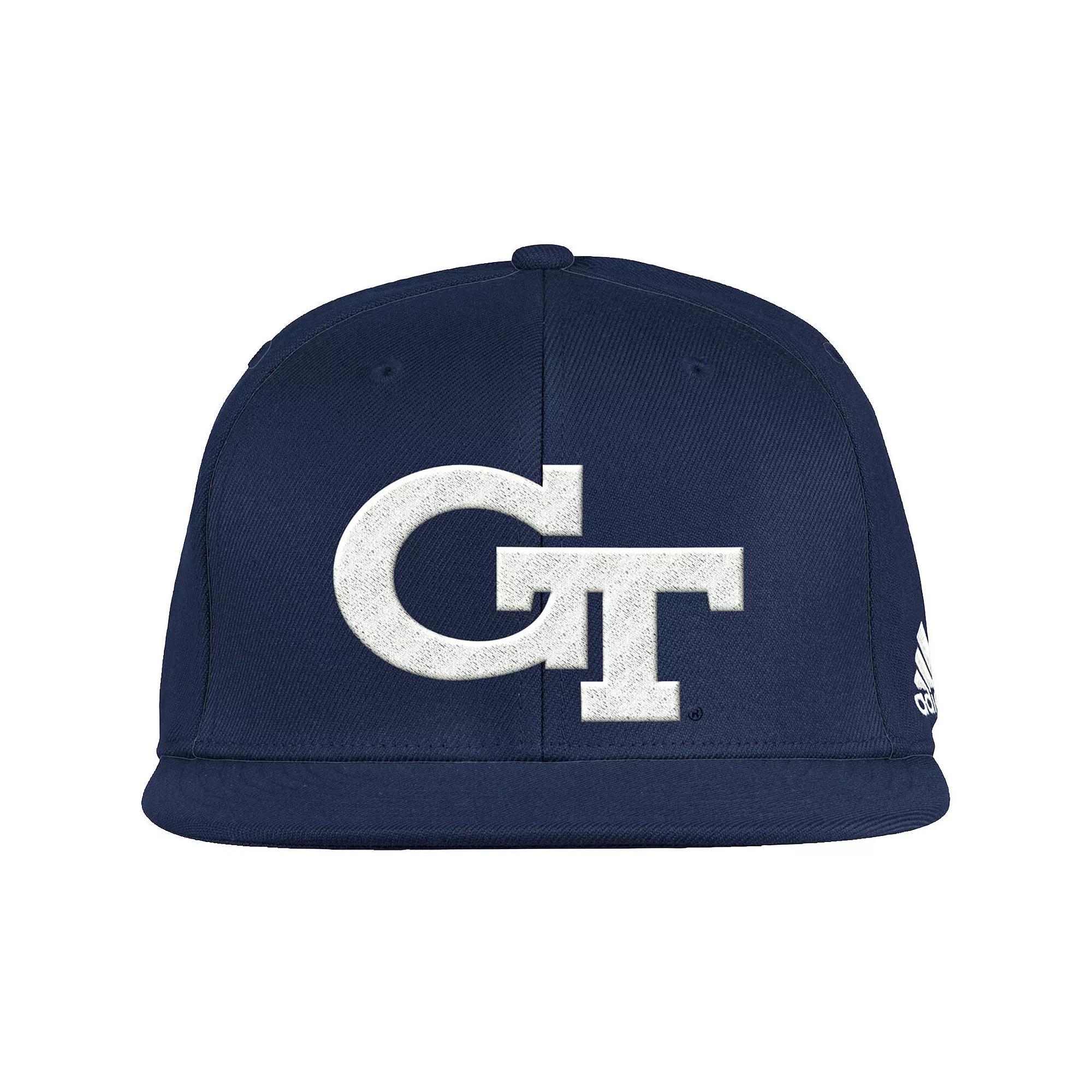 Men's adidas Navy Georgia Tech Yellow Jackets Logo On-Field Baseball Fitted Hat,  Product Image