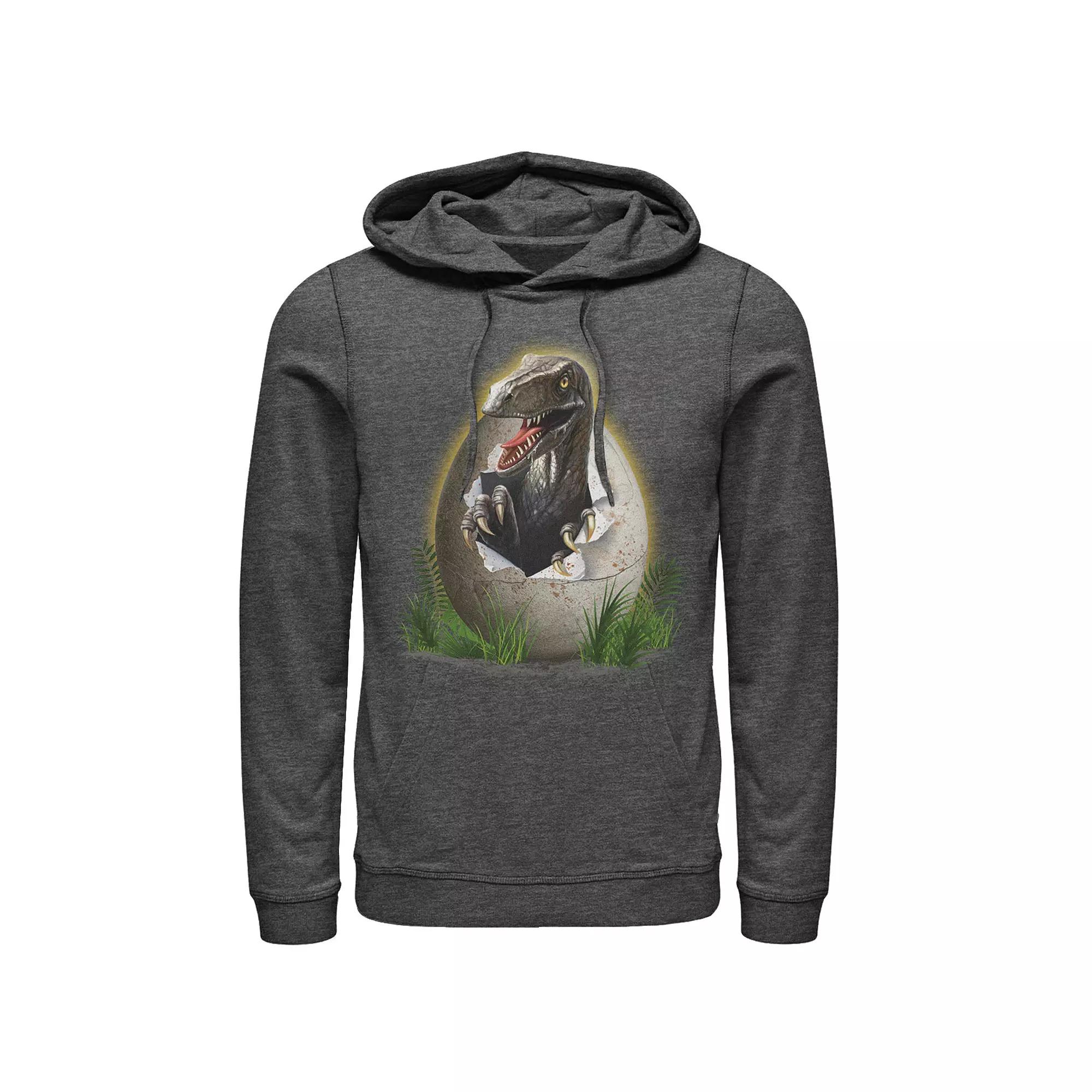 Men's Jurassic Park Raptor Breaking The Egg Pullover Graphic Hoodie,  Product Image
