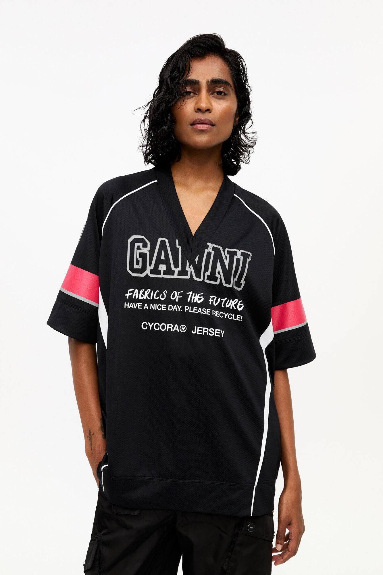Black Future Mesh Oversized T-shirt Product Image