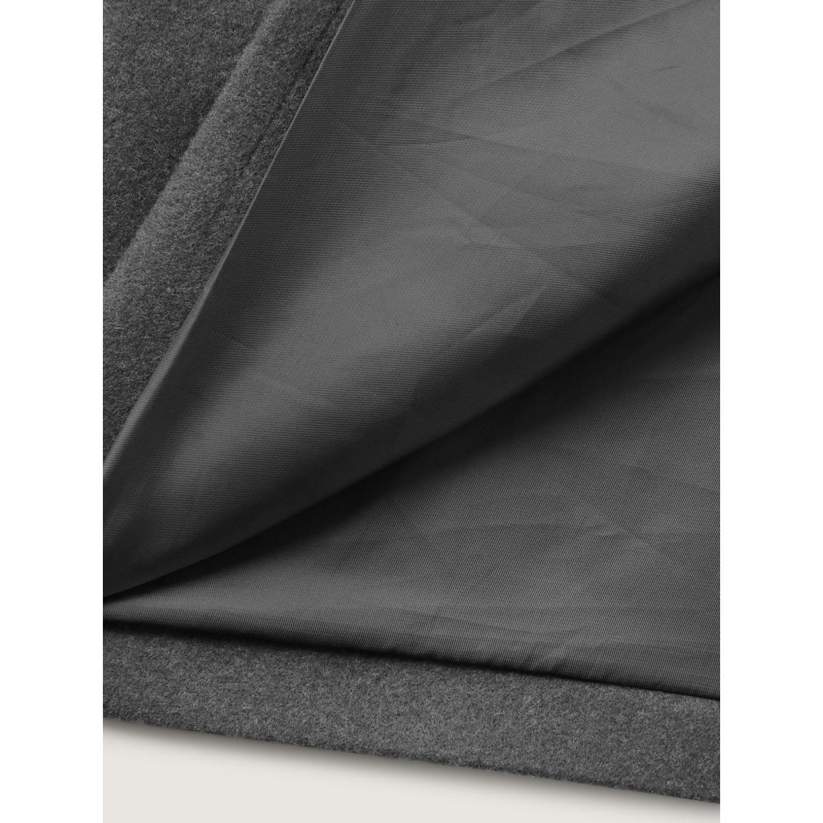 Plus Size Solid Suit Collar Buttons Pockets Coat Women DimGray Timeless Button Ladies Elegant Winter Coats BloomChic 14-16/1X Product Image