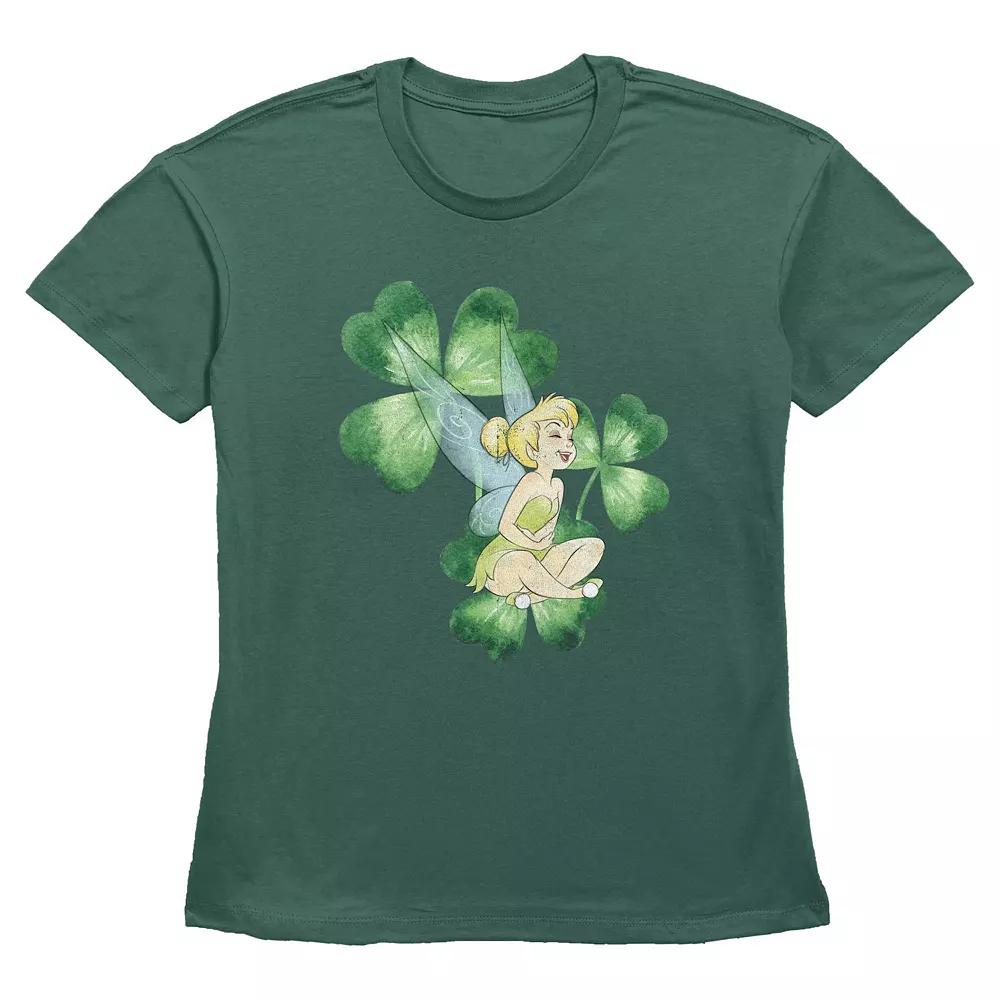 Disney's Tinker Bell Shamrock Women's Graphic Tee,  Product Image