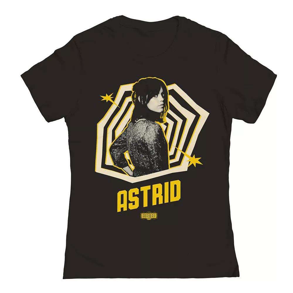 Junior's Astrid Pose Fill Beetlejuice Graphic Tee, Women's,  Product Image