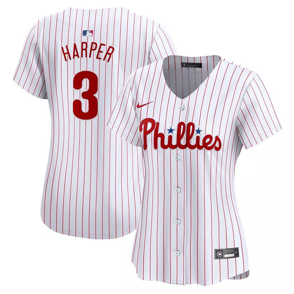 Women's Nike Bryce Harper White Philadelphia Phillies Home Limited Player Jersey,  Product Image
