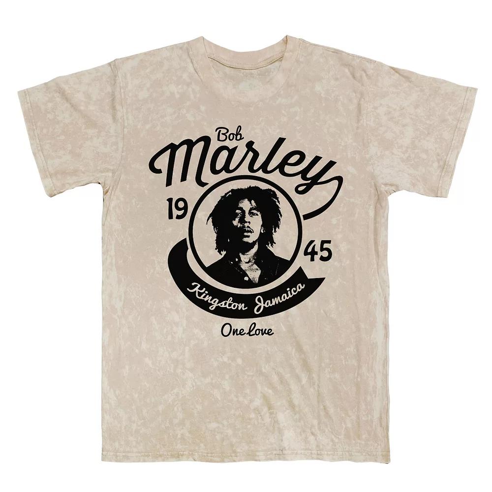 Mens Bob Marley Kingston One Love Graphic Tee Natural Mineral Blue Product Image