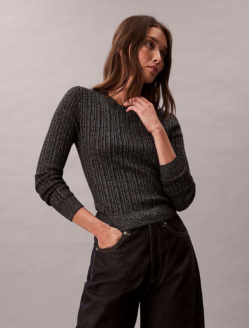 Lurex Merino Wool Blend Sweater Product Image