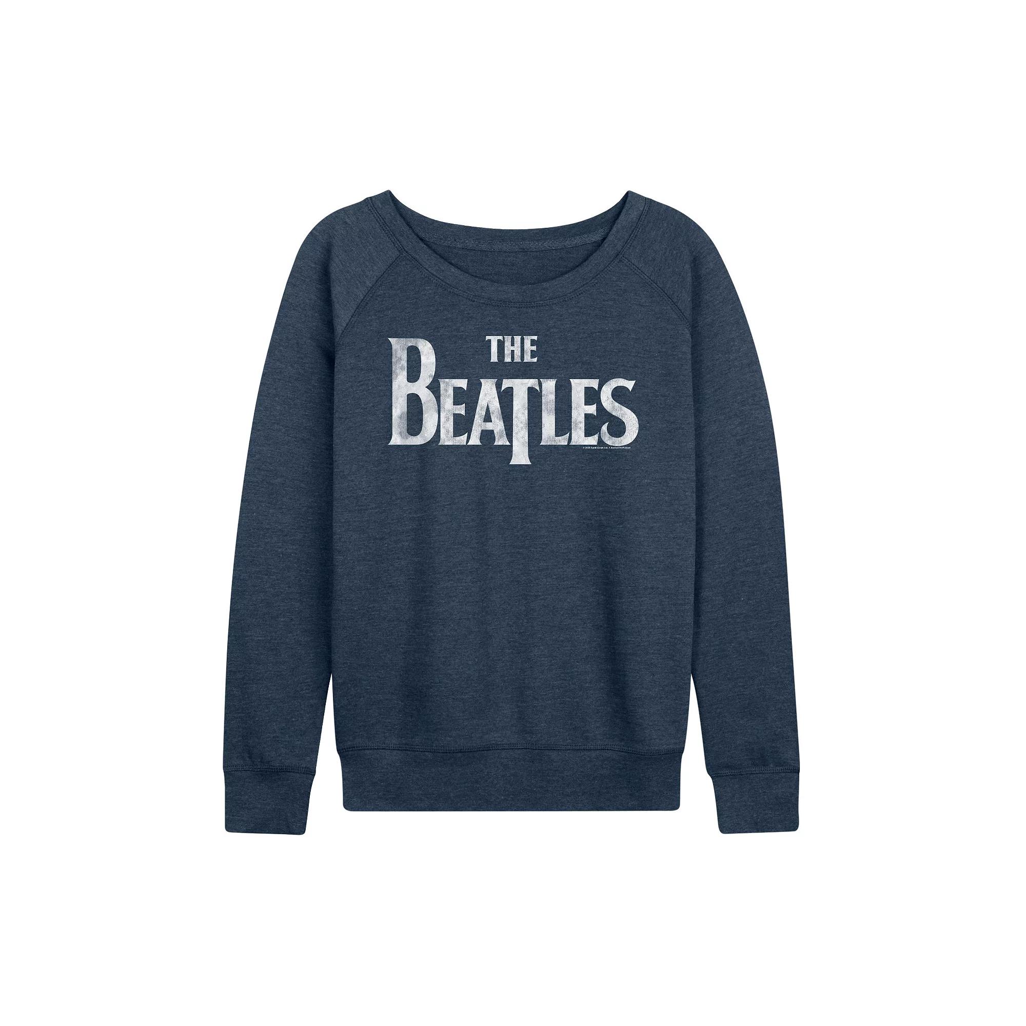 Women's The Beatles Logo French Terry Long Sleeve Tee,  Product Image