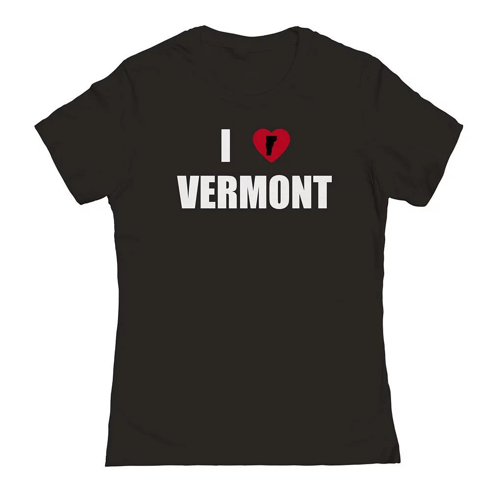 Junior's I Heart Vermont Graphic Tee, Women's,  Product Image