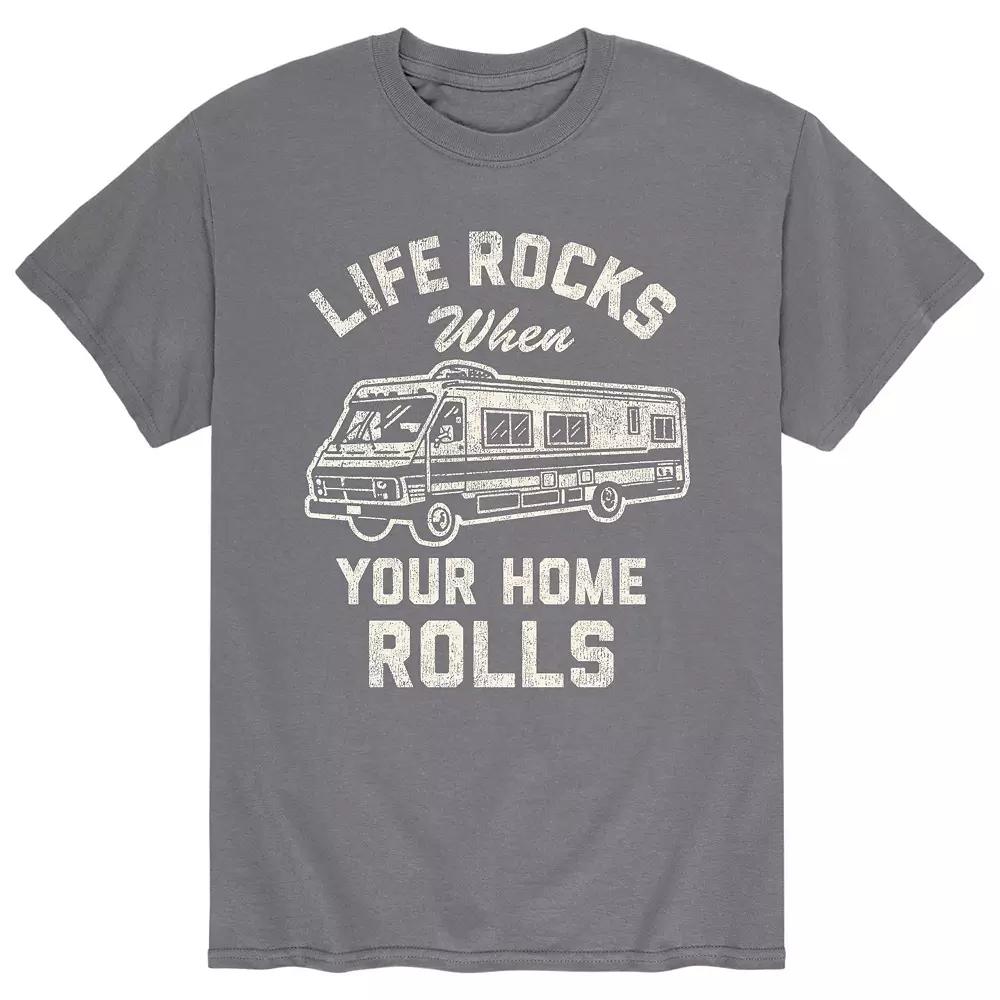 Men's Life Rocks Home Rolls Tee,  Product Image