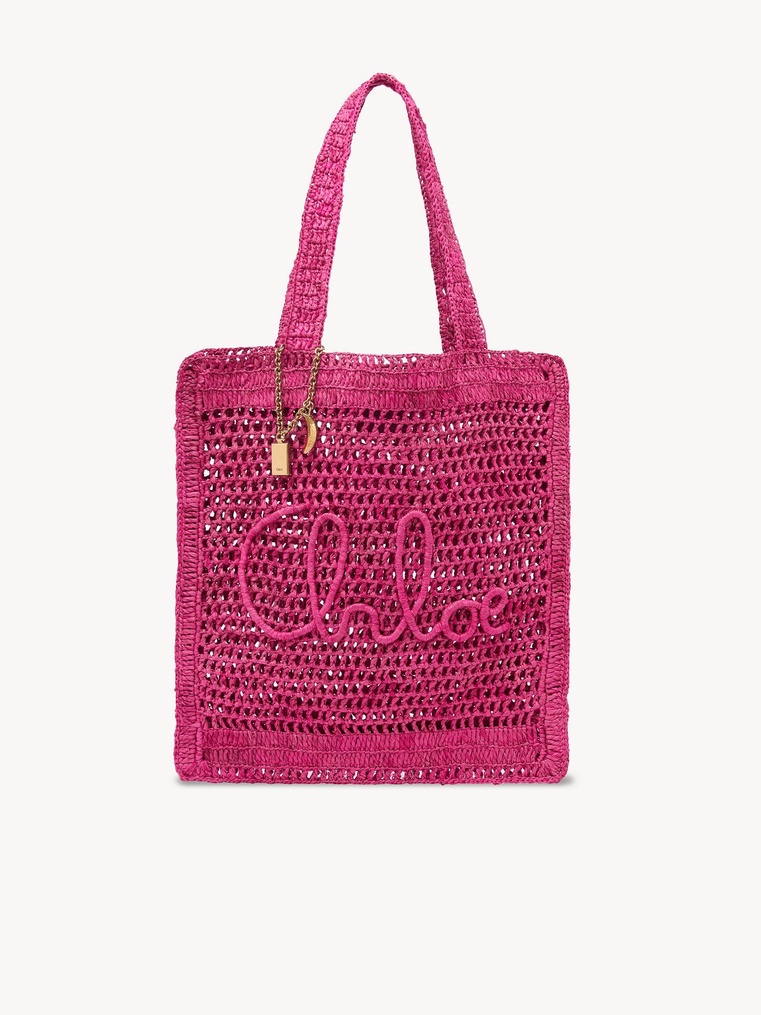 Summer Banana tote bag in raffia Product Image