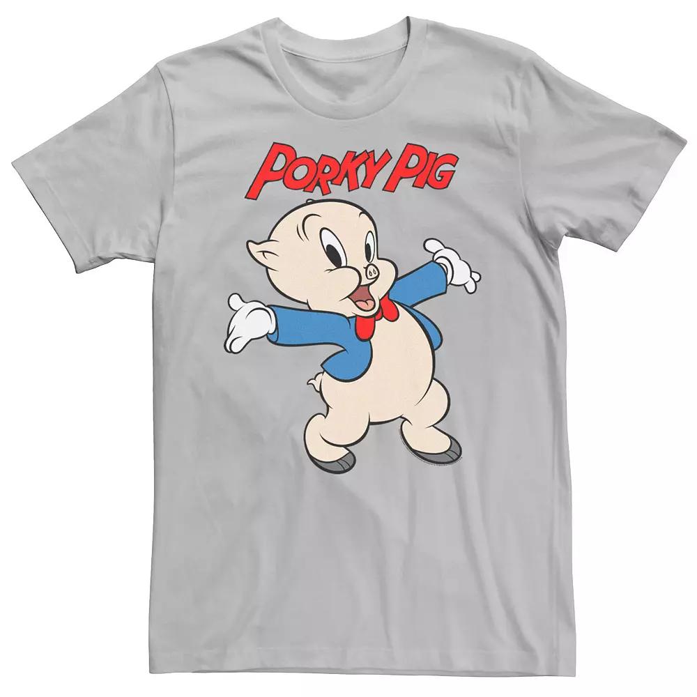 Men's Looney Tunes Porky The Pig Portrait Logo Graphic Tee,  Product Image