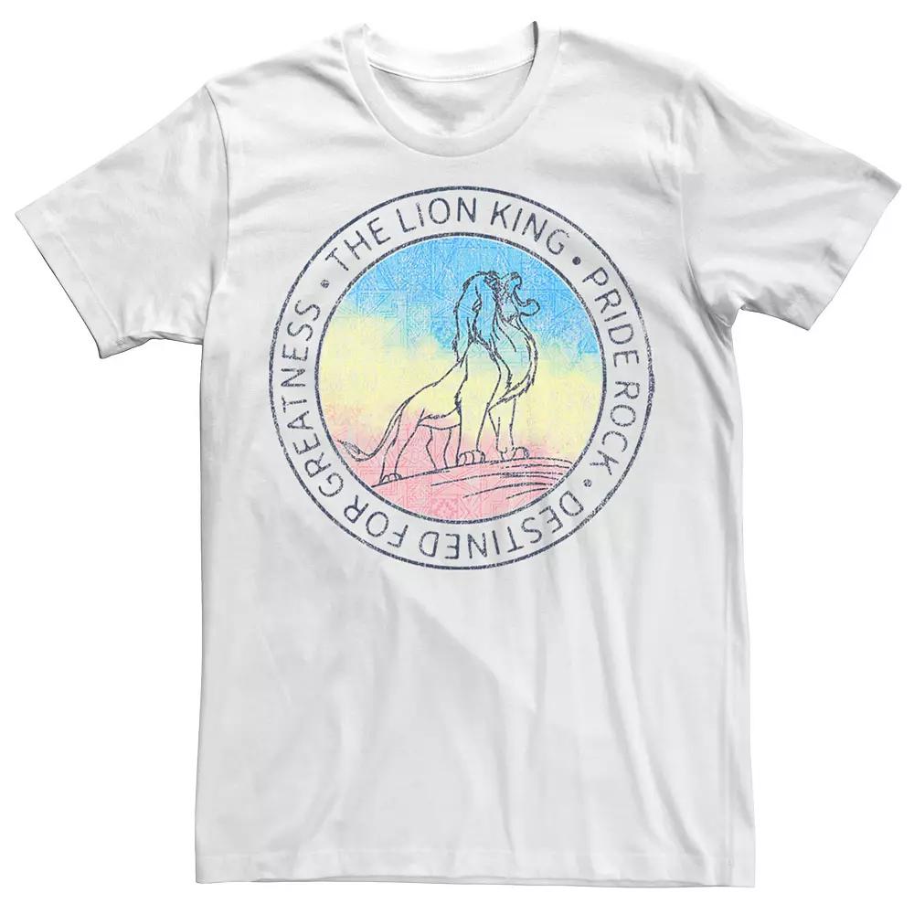 Disney's The Lion King Simba Pride Rock Destined For Greatness Men's Tee,  Product Image