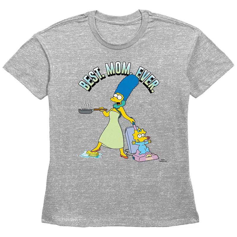Women's The Simpsons Best Mom Ever Basic Fit Graphic Tee,  Product Image