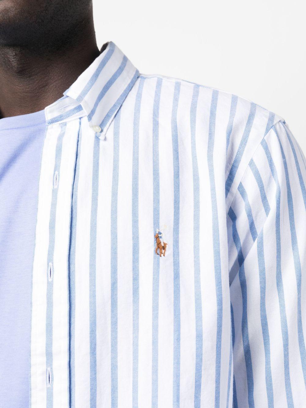 striped long-sleeve shirt Product Image