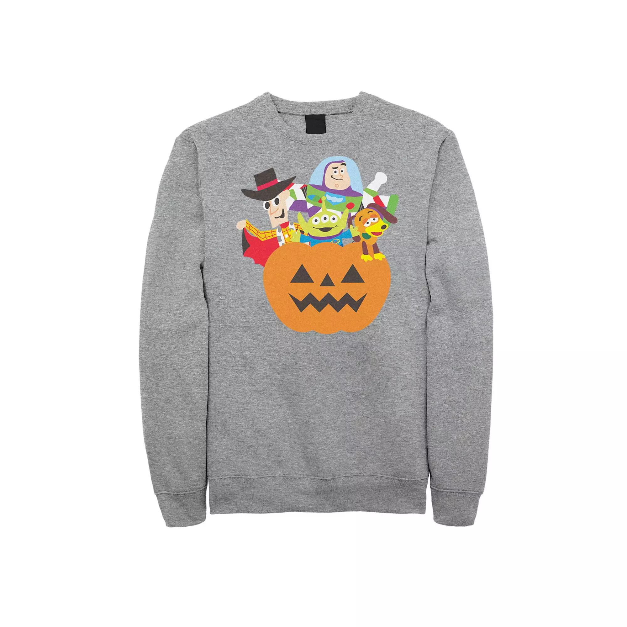 Disney / Pixar's Toy Story Men's Halloween Simple art Sweatshirt, Size: XXL, Athletic Grey Product Image