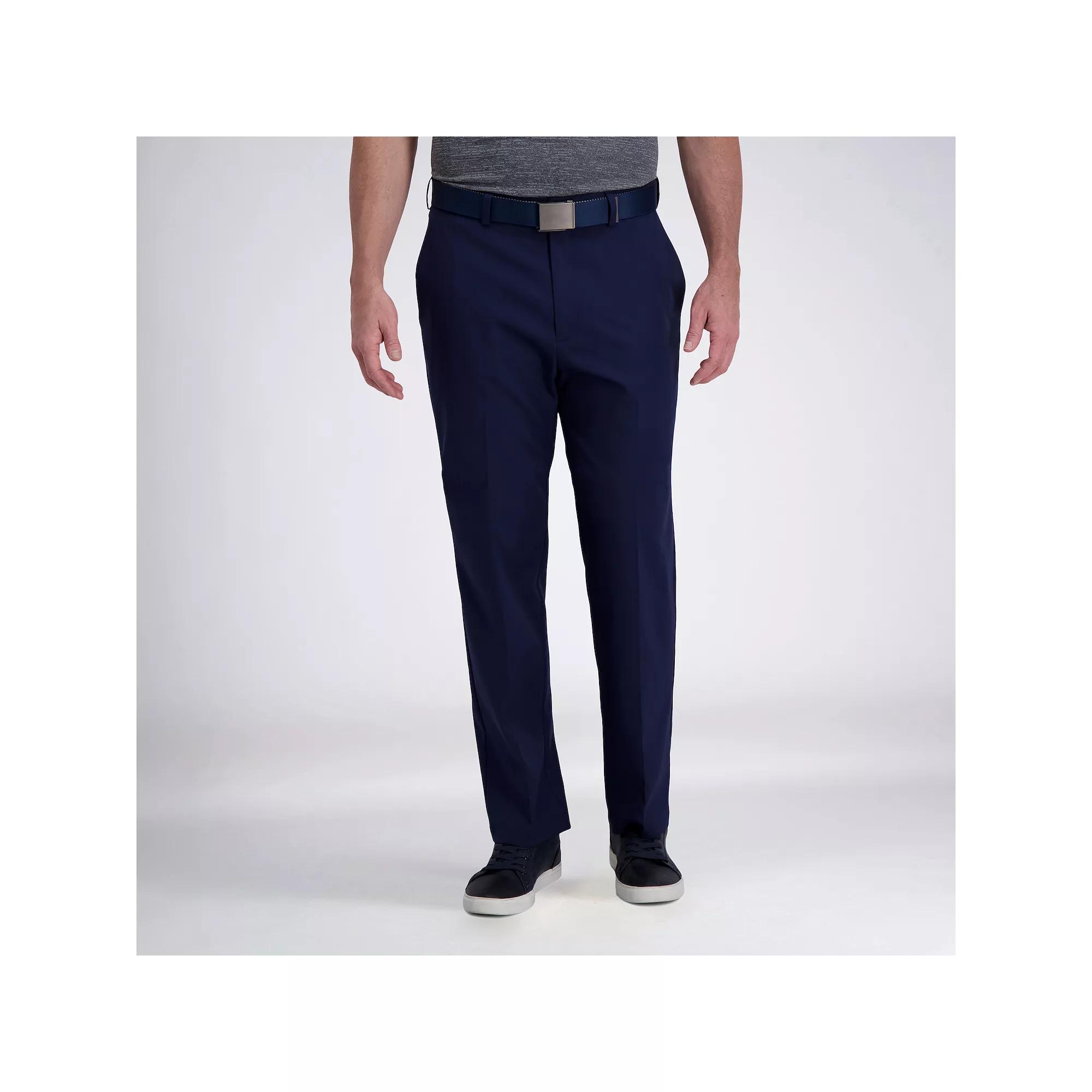 Men's Haggar® Cool Right® Performance Flex Classic-Fit Flat-Front Pants,  Product Image