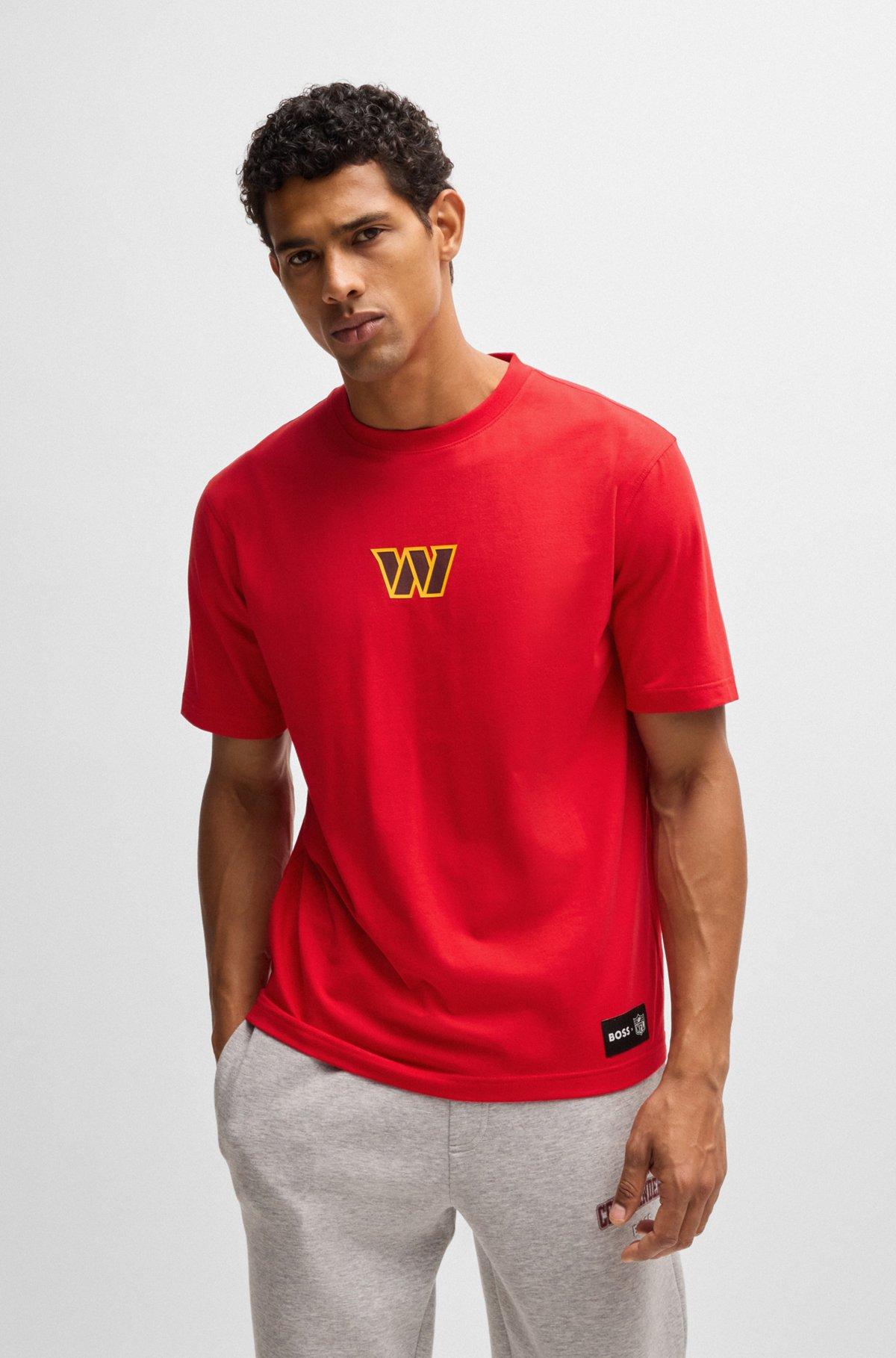 BOSS x NFL stretch-cotton T-shirt with special branding Product Image