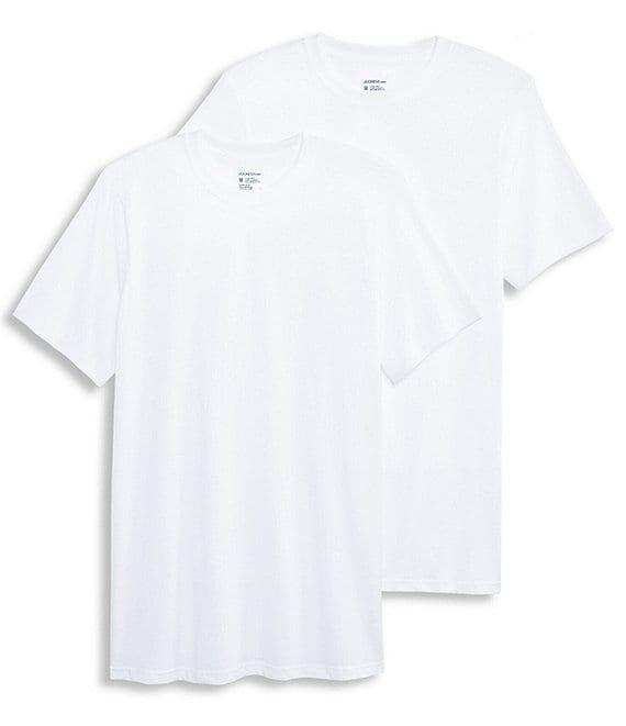 Jockey® Made in America Cotton Short Sleeve Crew Neck Undershirt 2-Pack Product Image