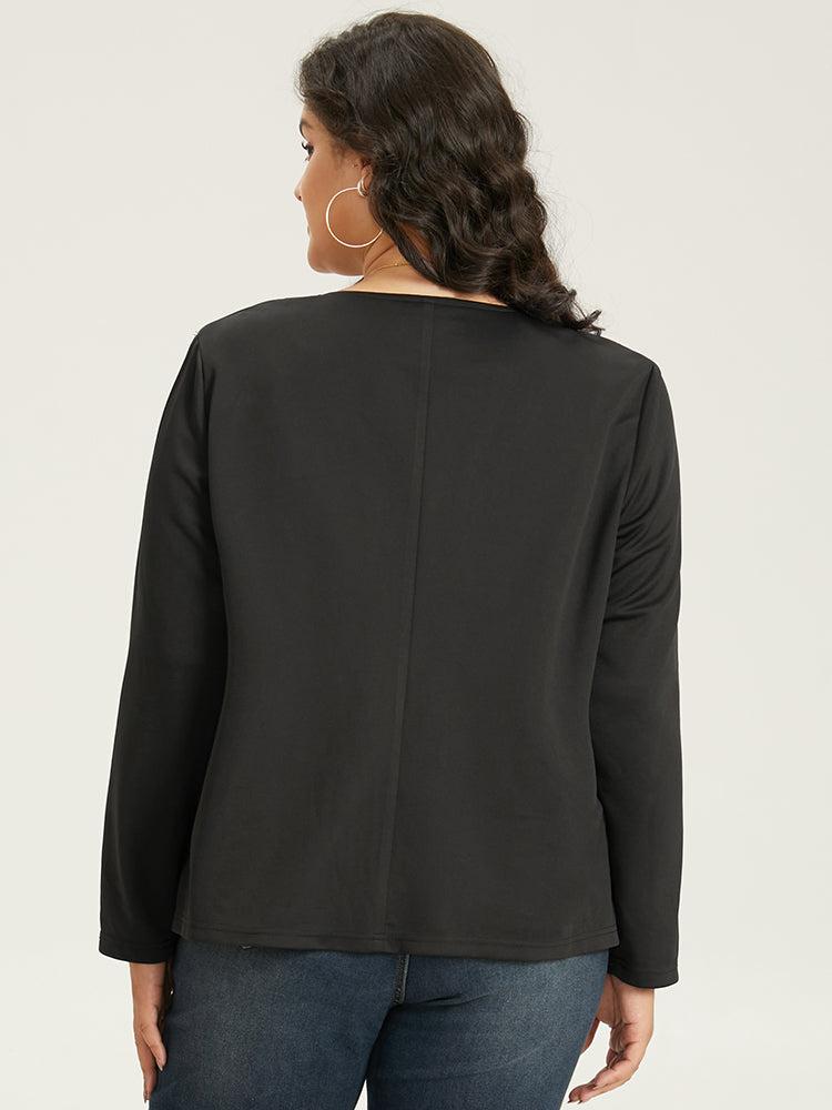 Halloween Solid Buckle Detail Jacket Female Product Image