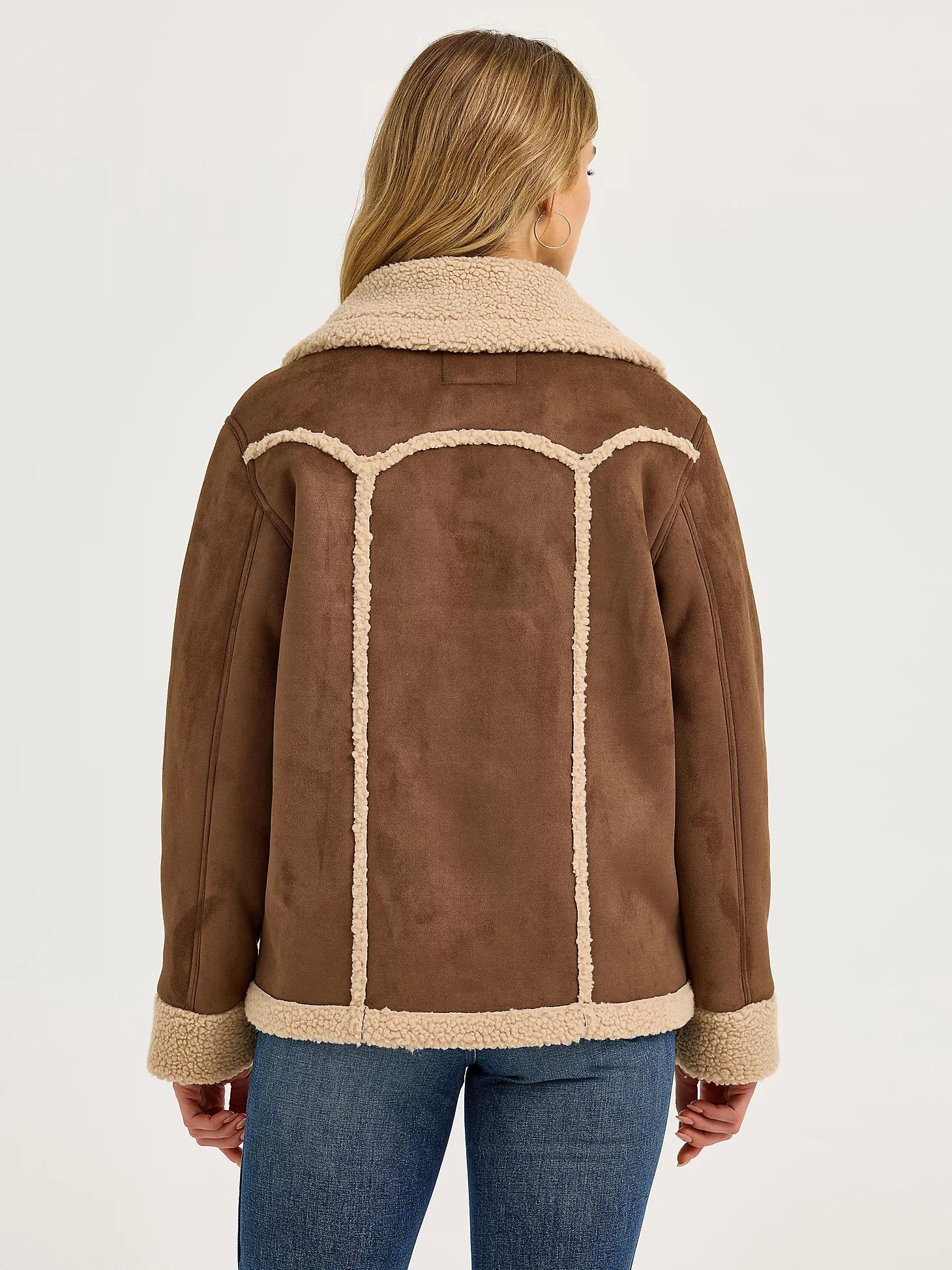 Women's Wrangler Faux Shearling Barn Coat Product Image