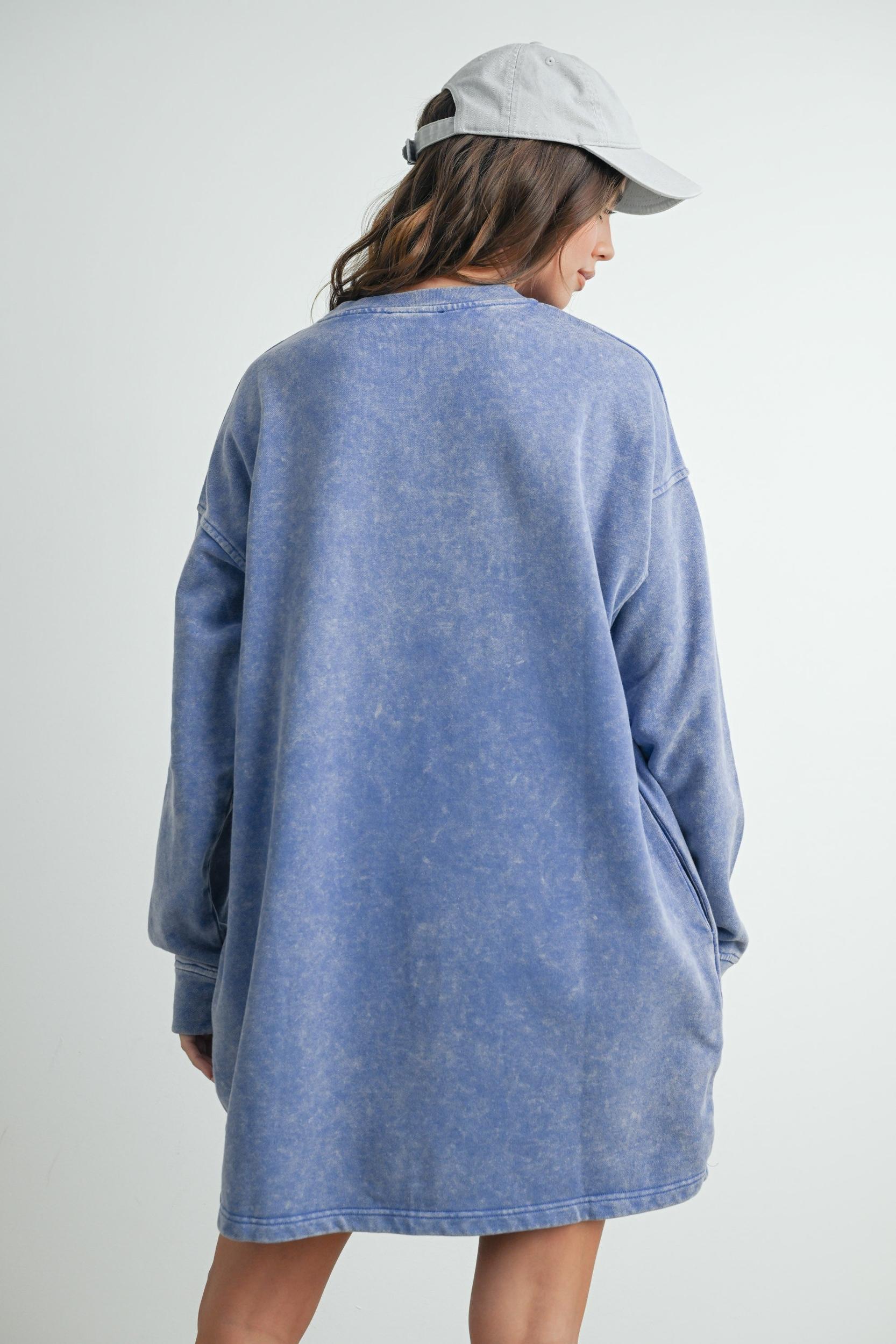 New York Sweatshirt Dress Product Image