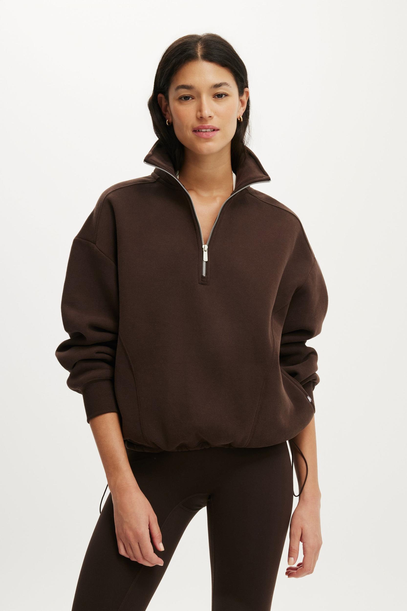 Plush Half Zip Sweatshirt Product Image