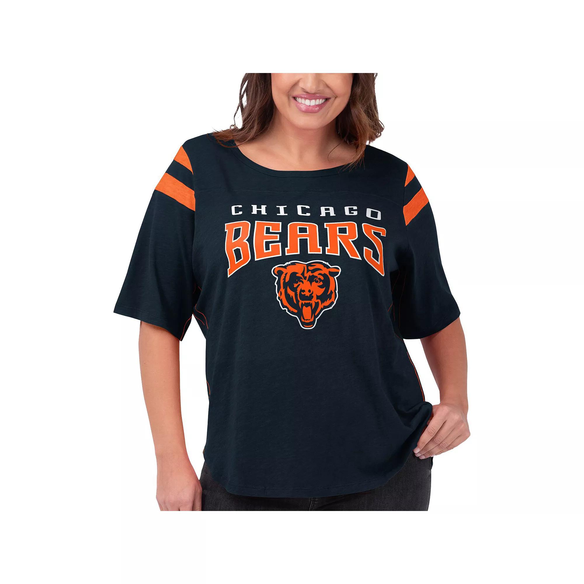 Women's G-III 4Her by Carl Banks Navy Chicago Bears Plus  Product Image