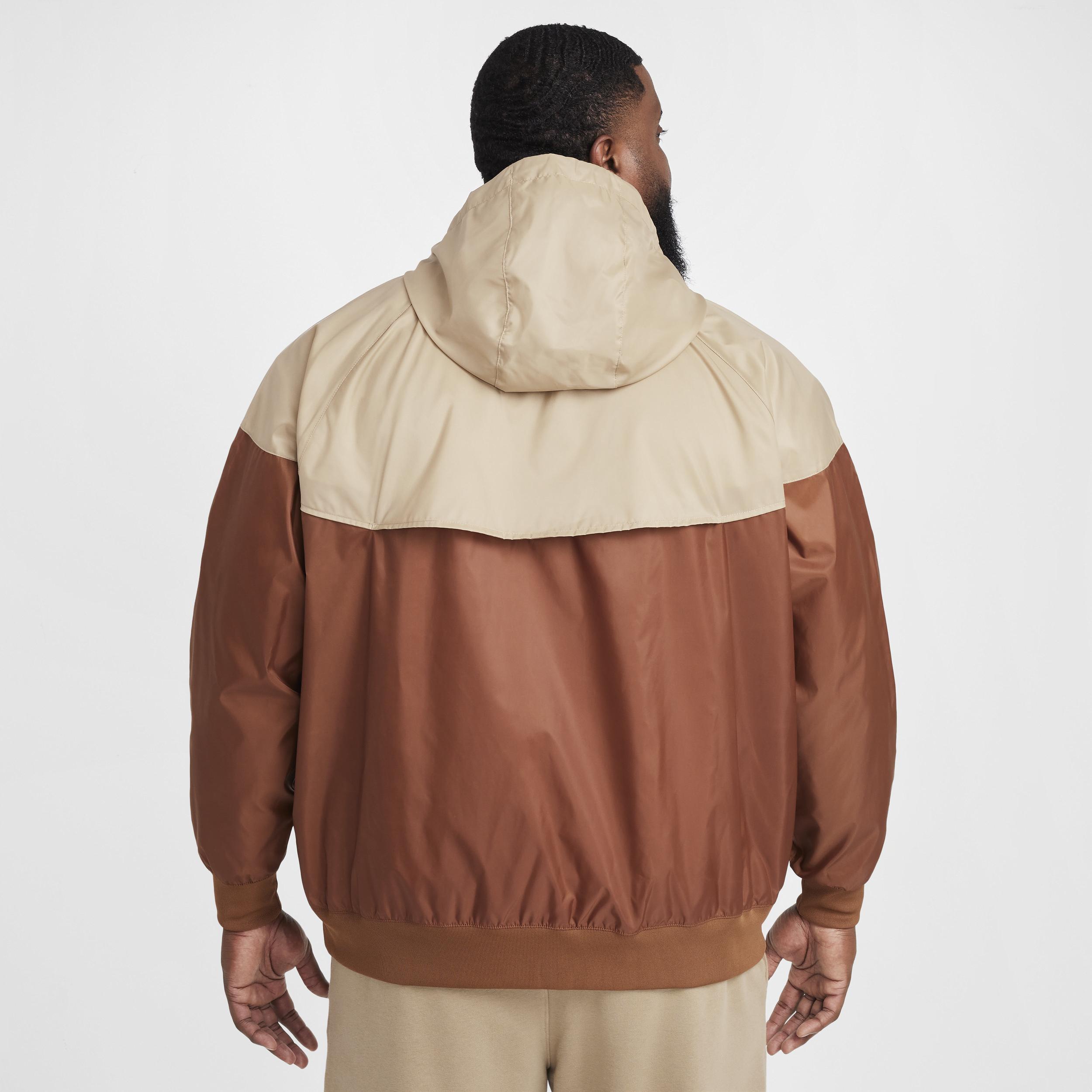 Nike Mens Nike Woven Windrunner Lined Hooded Jacket - Mens Sail/Khaki/Light British Tan Product Image