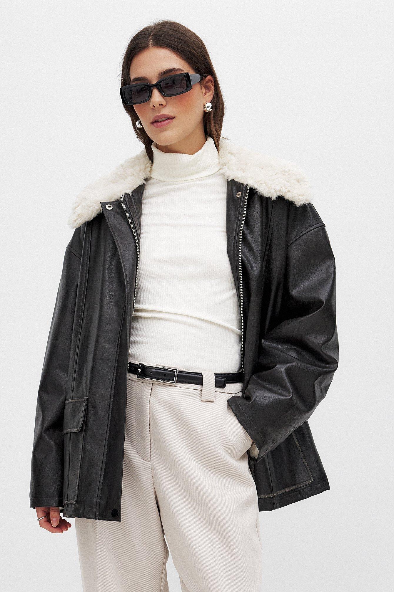 Washed Out Pu Bonded Jacket Product Image