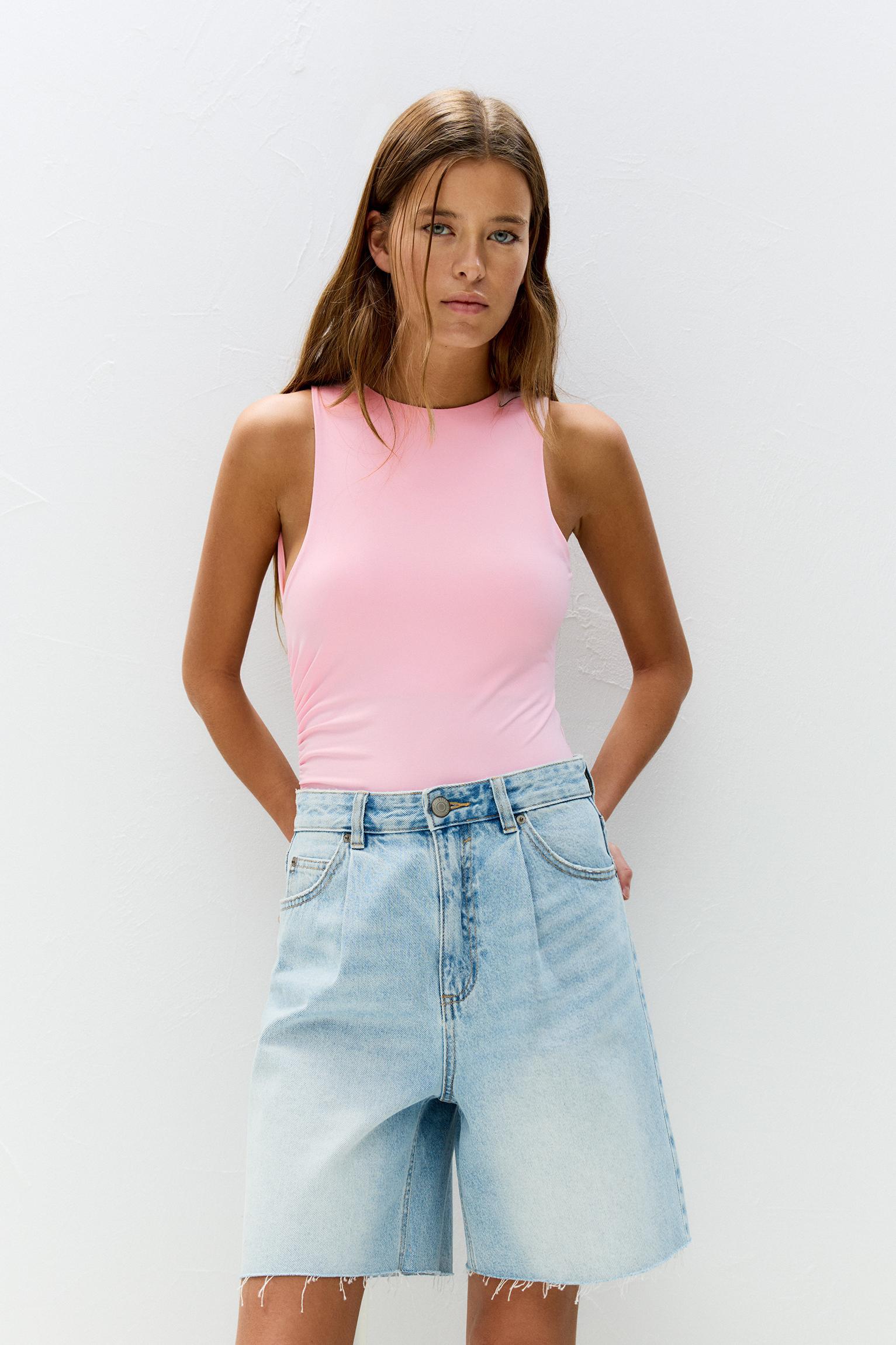 Polyamide bodysuit with an asymmetric back Product Image