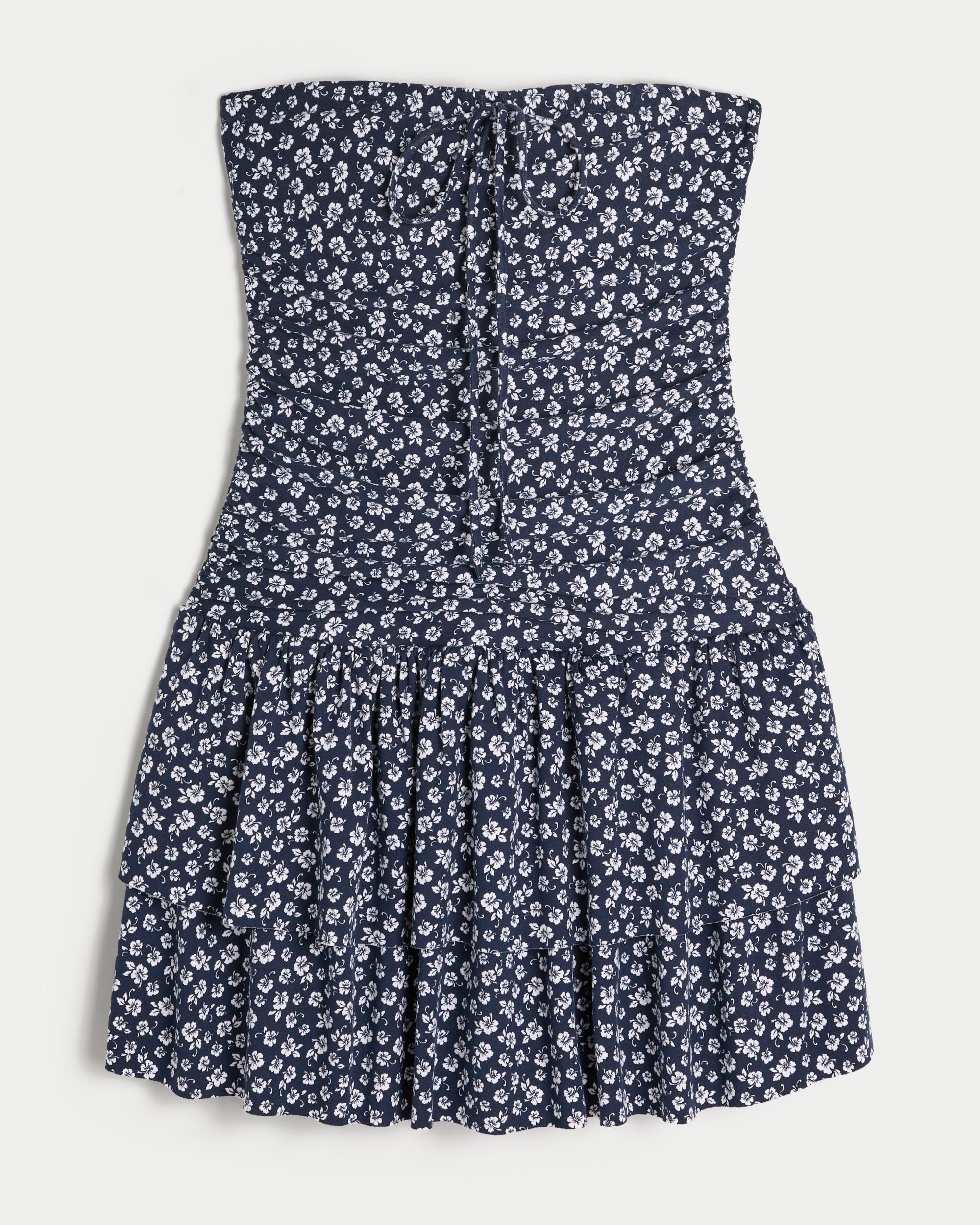 Strapless Knit Skort Dress Product Image