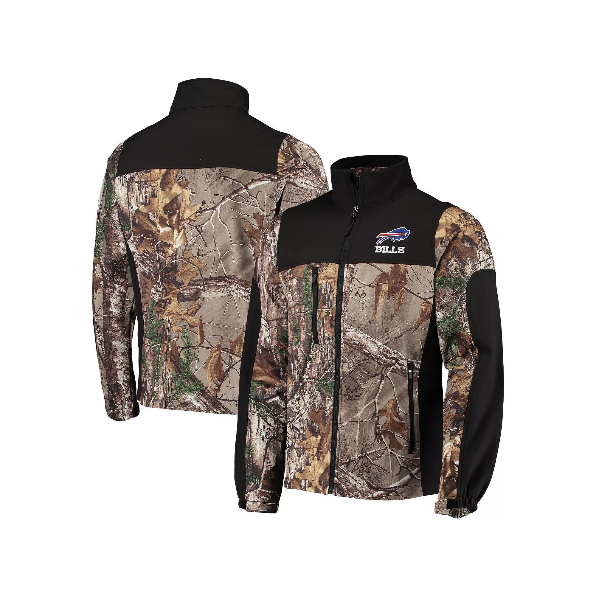 Men's Dunbrooke Realtree Camo/Black Buffalo Bills Circle Hunter Softshell Full-Zip Jacket, Size: Medium, Green Product Image