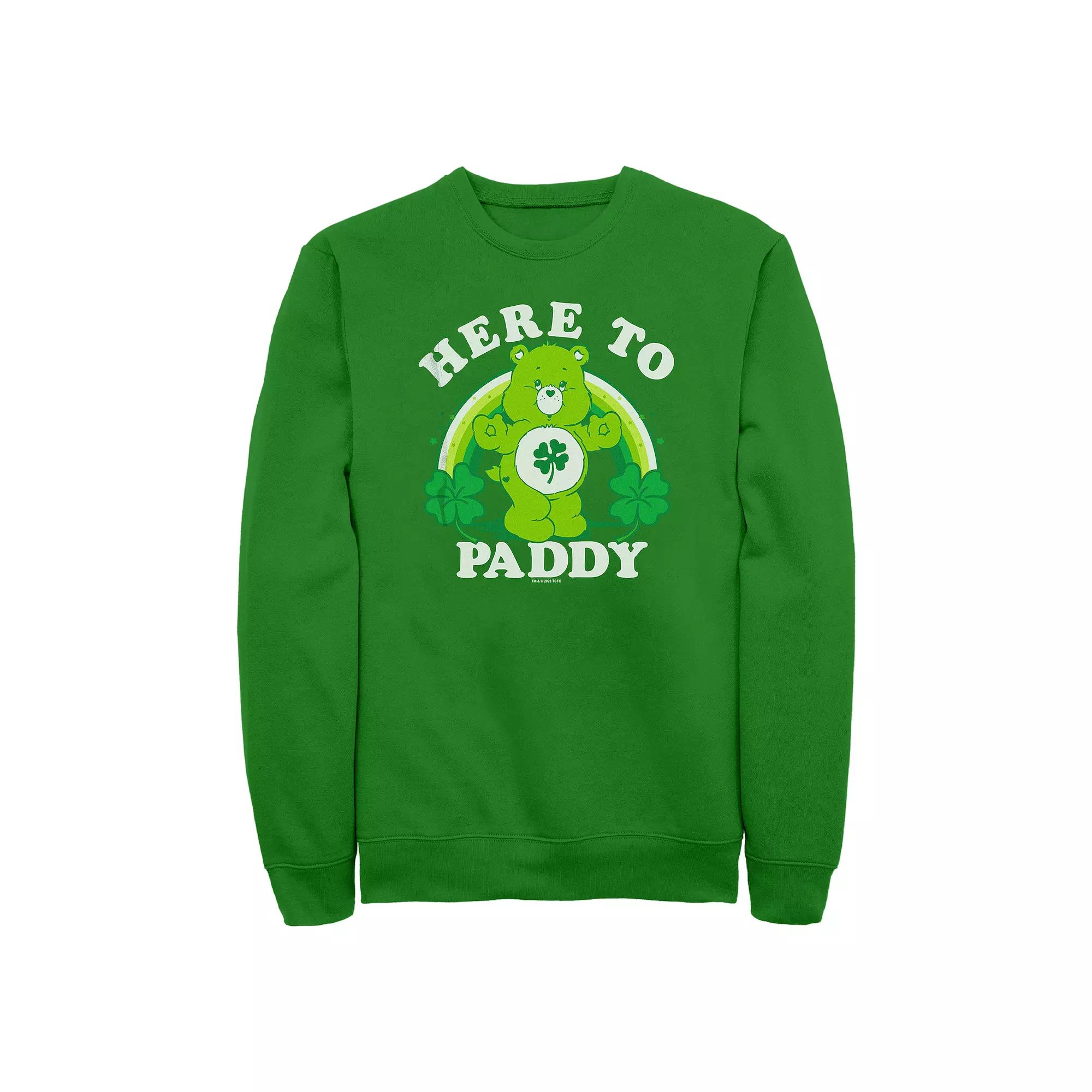 Men's Care Bears Here To Paddy Graphic Fleece, Size: XL, Kelly Product Image