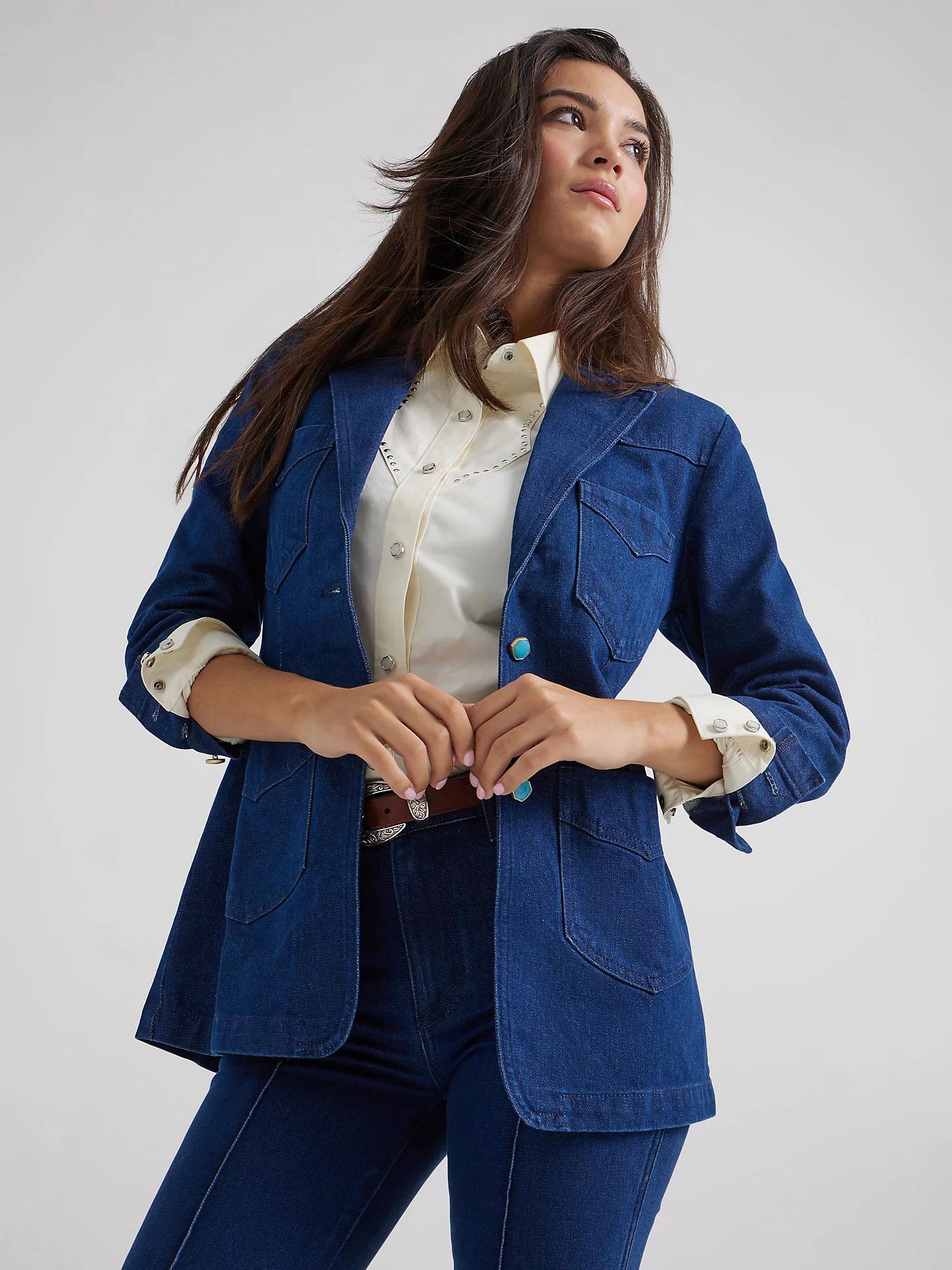 Wrangler® x Yellow Rose by Kendra Scott Fitted Blazer | Women's JACKETS & OUTERWEAR | Wrangler® Product Image