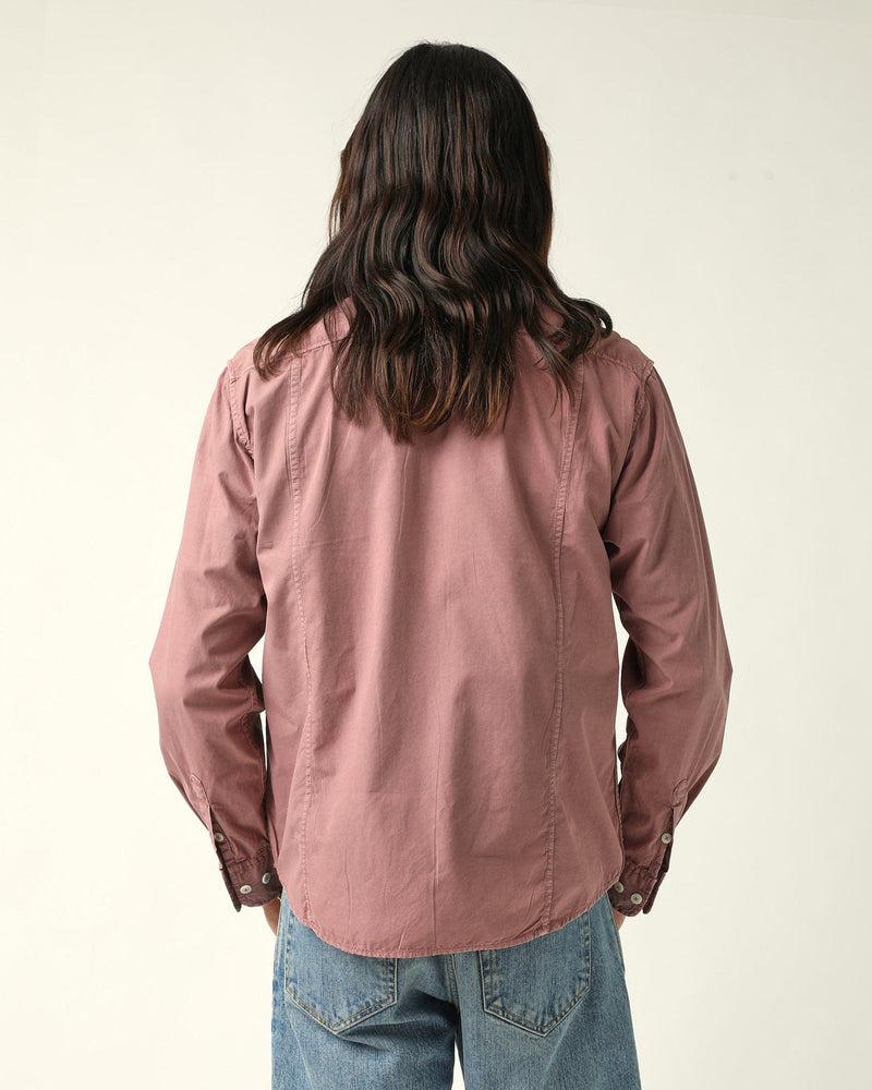 Washed Poplin LS - Purple Product Image