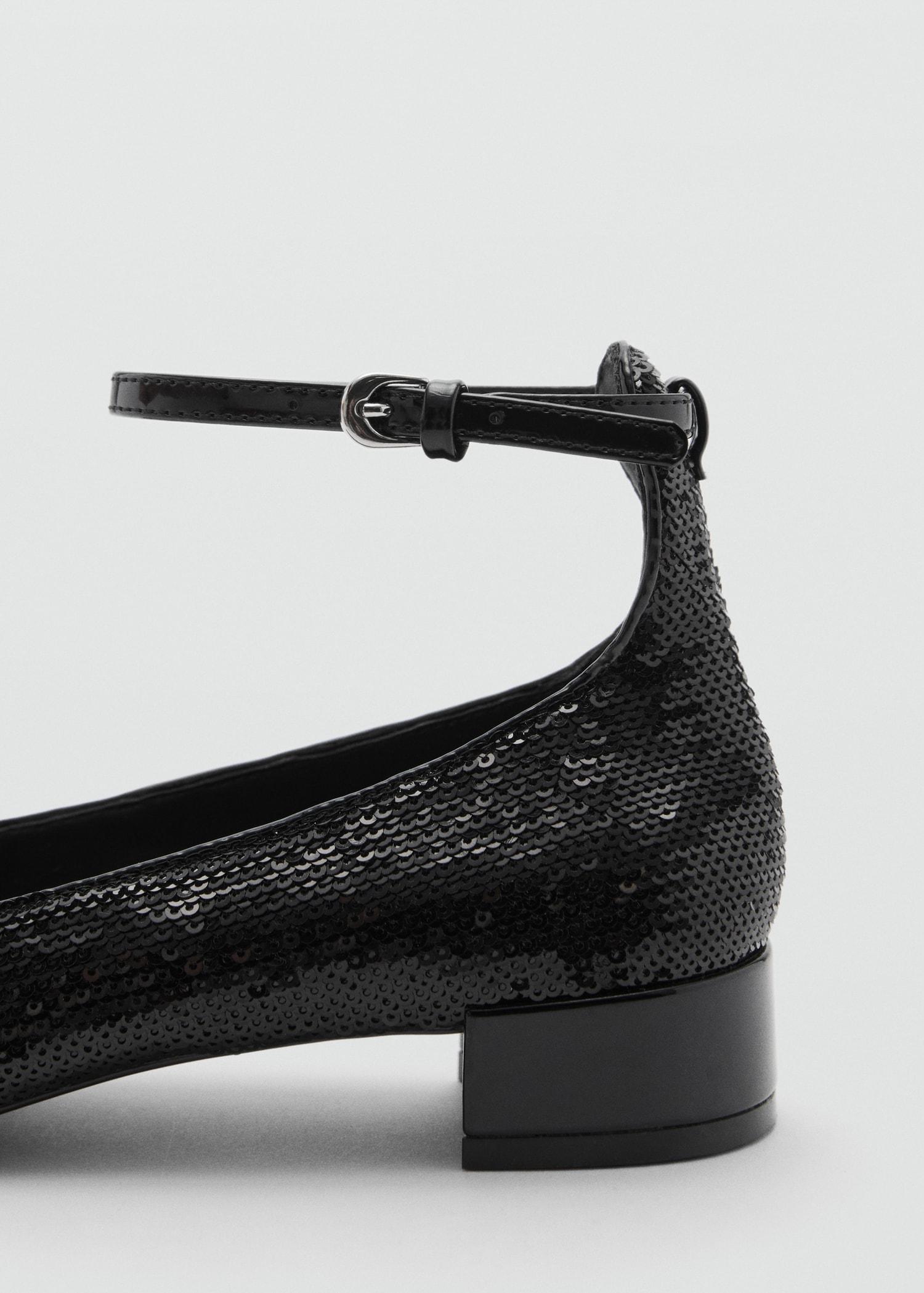 Sequin block-heel shoes - Women | MANGO USA Product Image