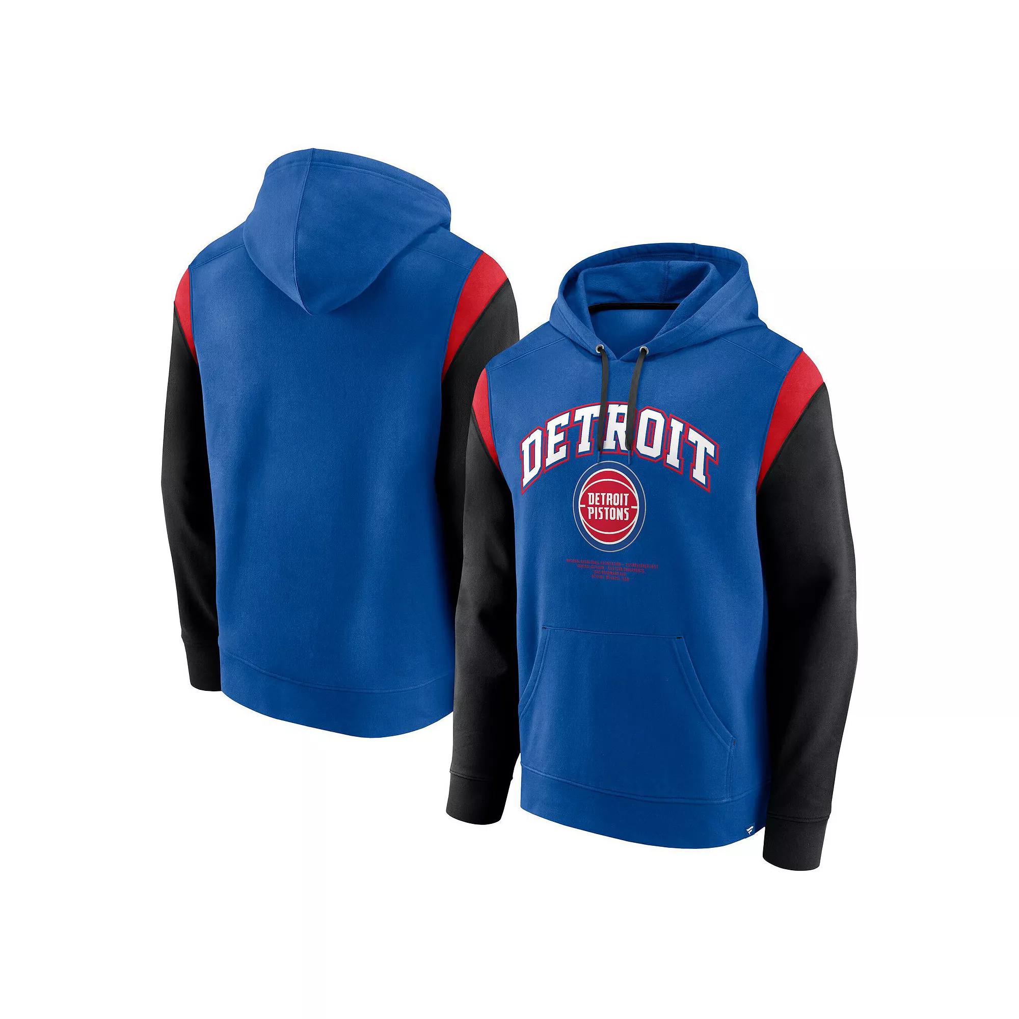 Men's Fanatics Blue Detroit Pistons Scorer Pullover Hoodie, Size: Medium, Pis Blue Product Image